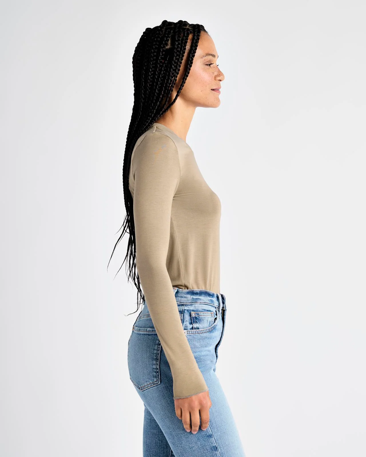 Bamboo Blend Long Sleeve Tee - Image 59