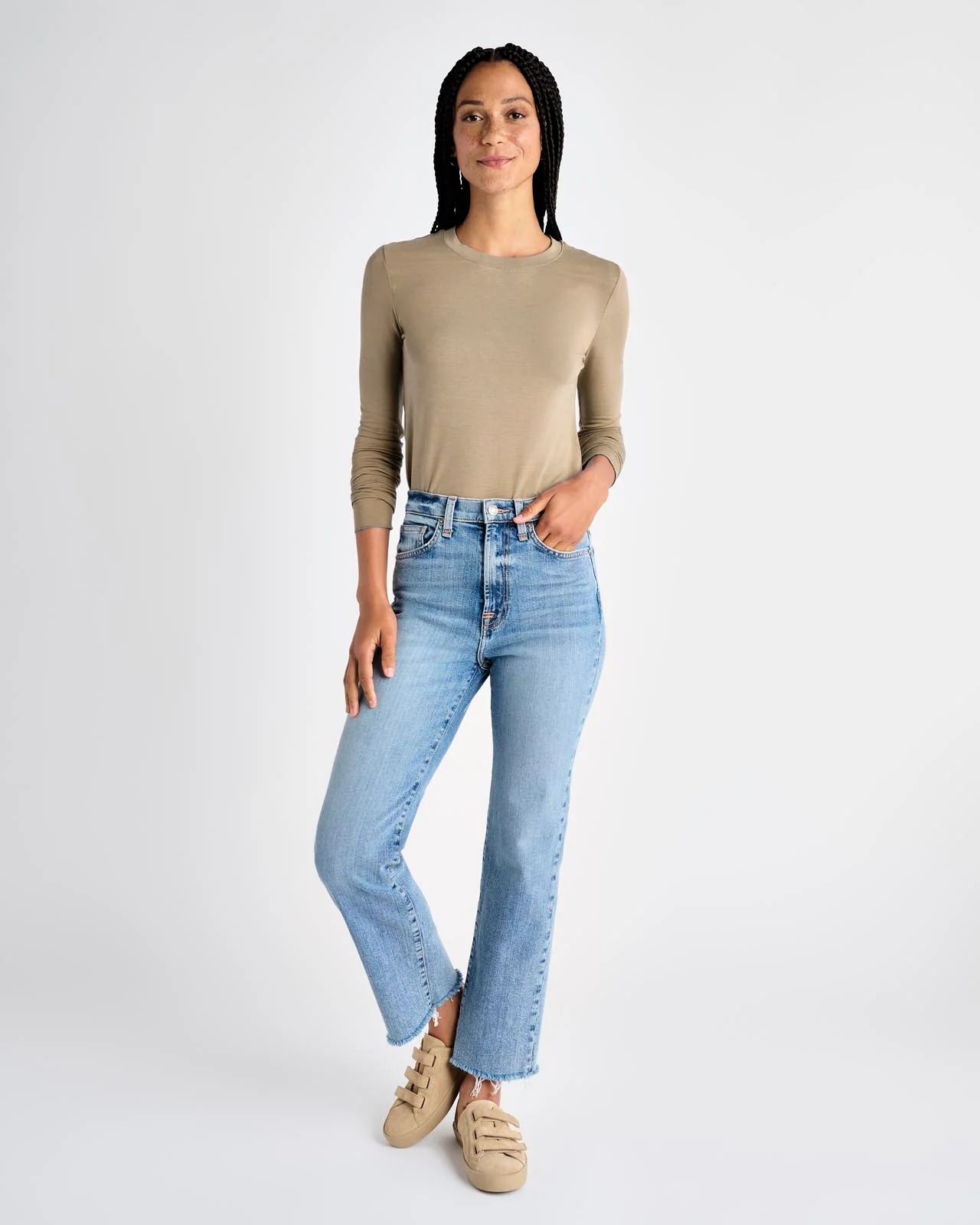Bamboo Blend Long Sleeve Tee - Image 61
