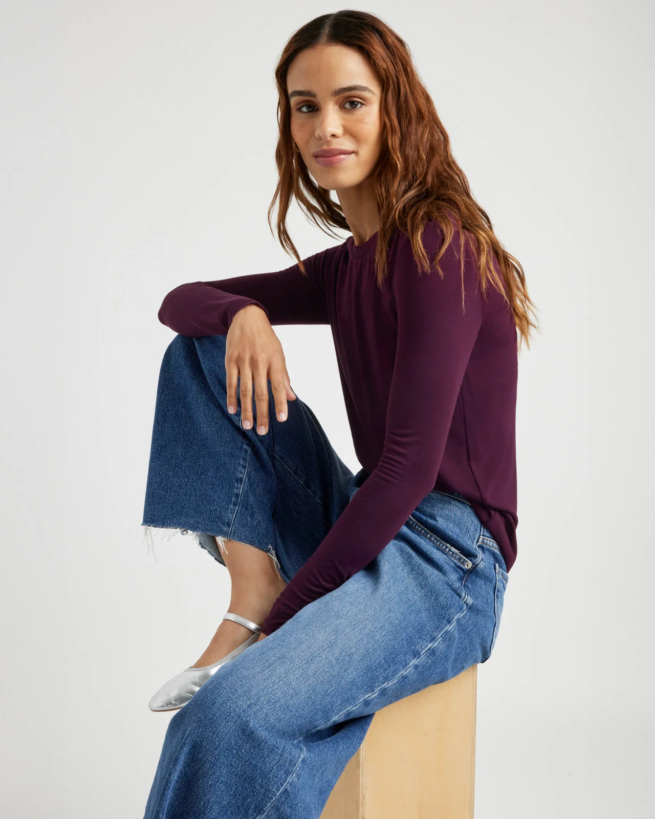 Bamboo Blend Long Sleeve Tee - Image 63