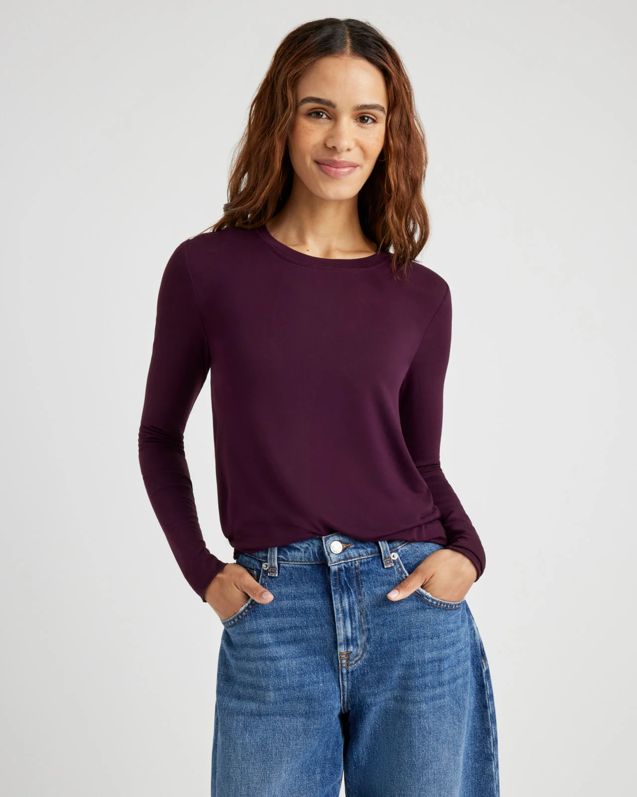 Bamboo Blend Long Sleeve Tee - Image 64