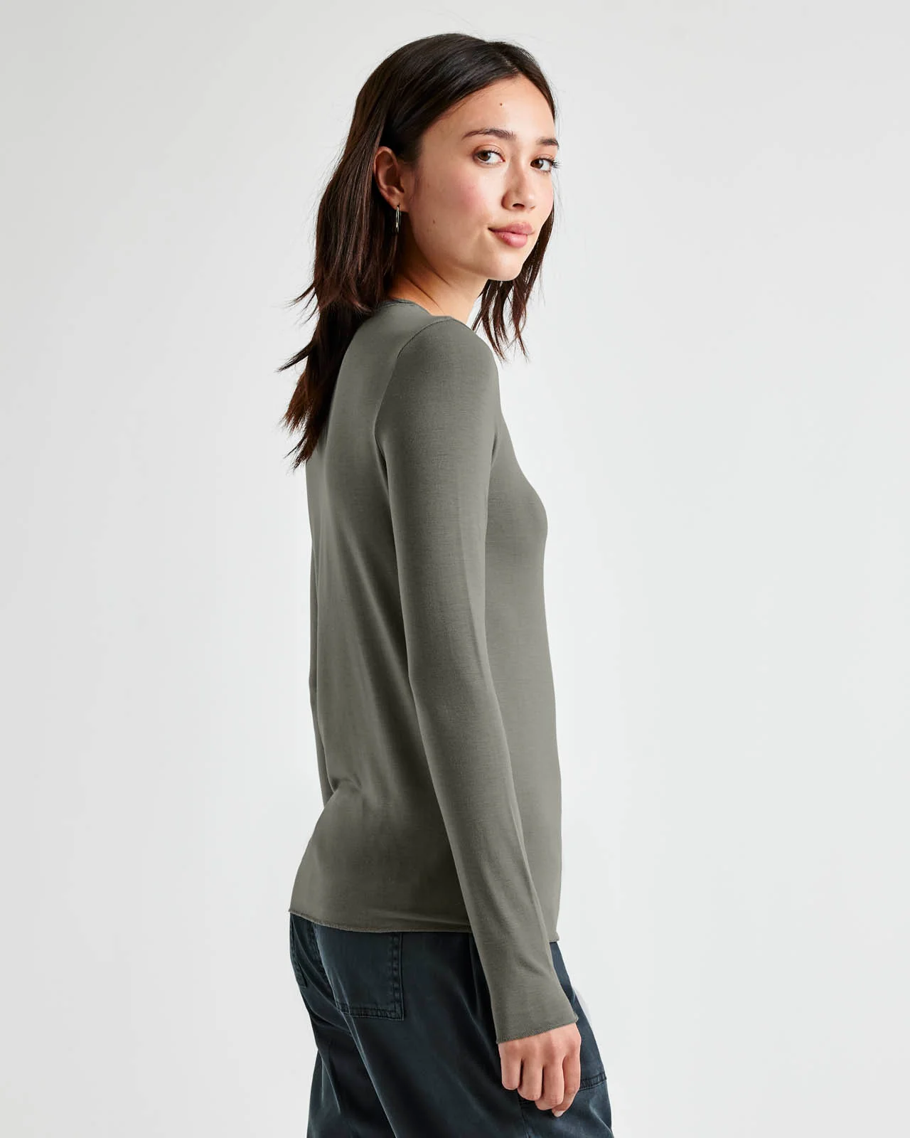Bamboo Blend Long Sleeve Tee - Image 71