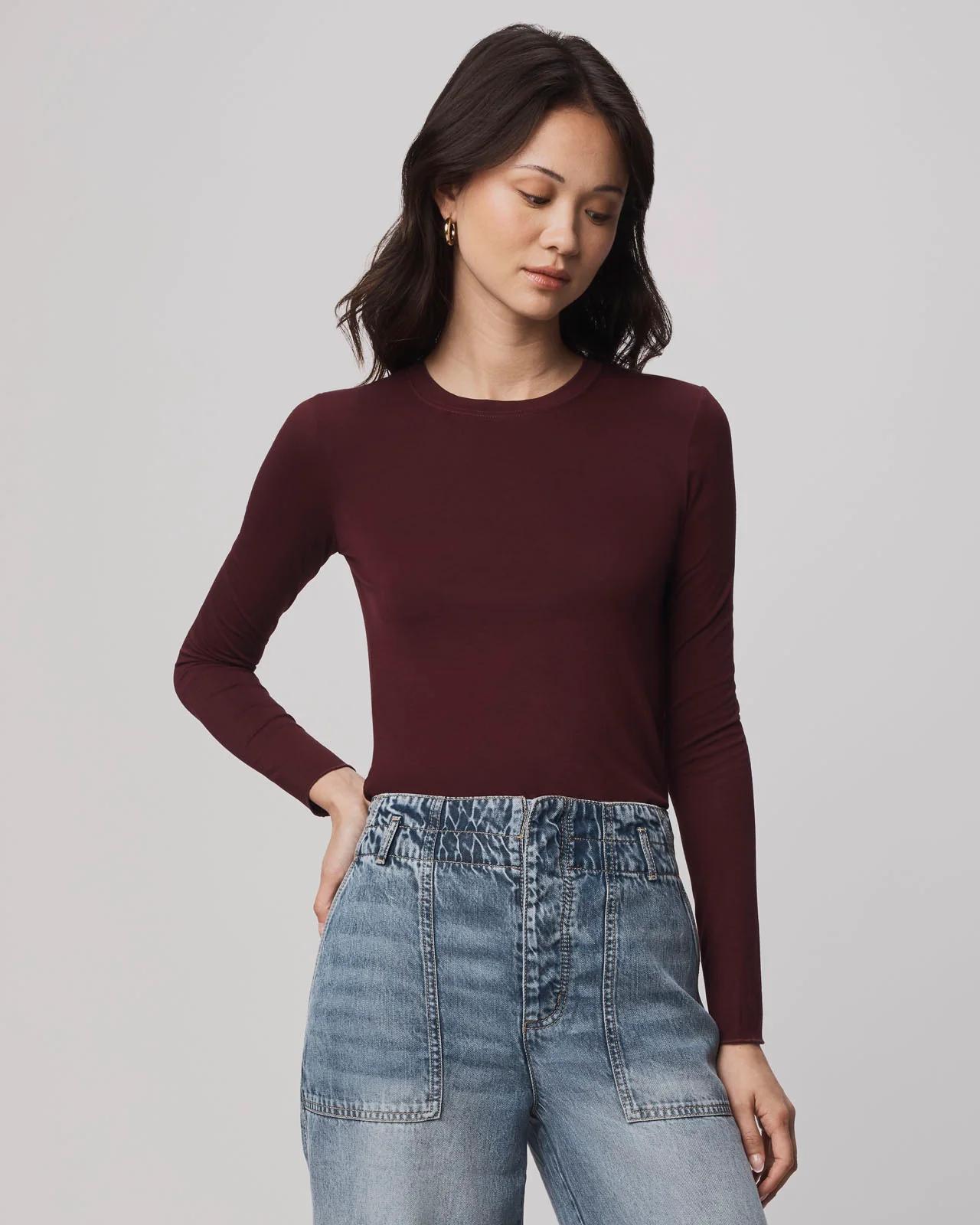 Bamboo Blend Long Sleeve Tee - Image 74