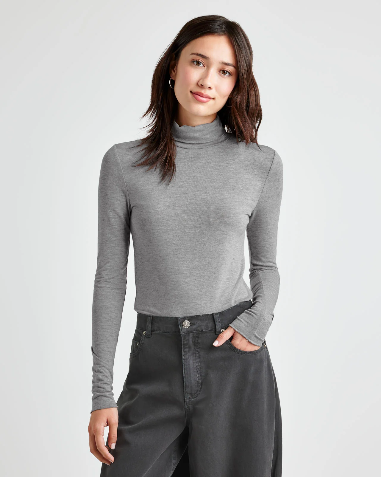Bamboo Blend Long Sleeve Turtleneck - Image 13