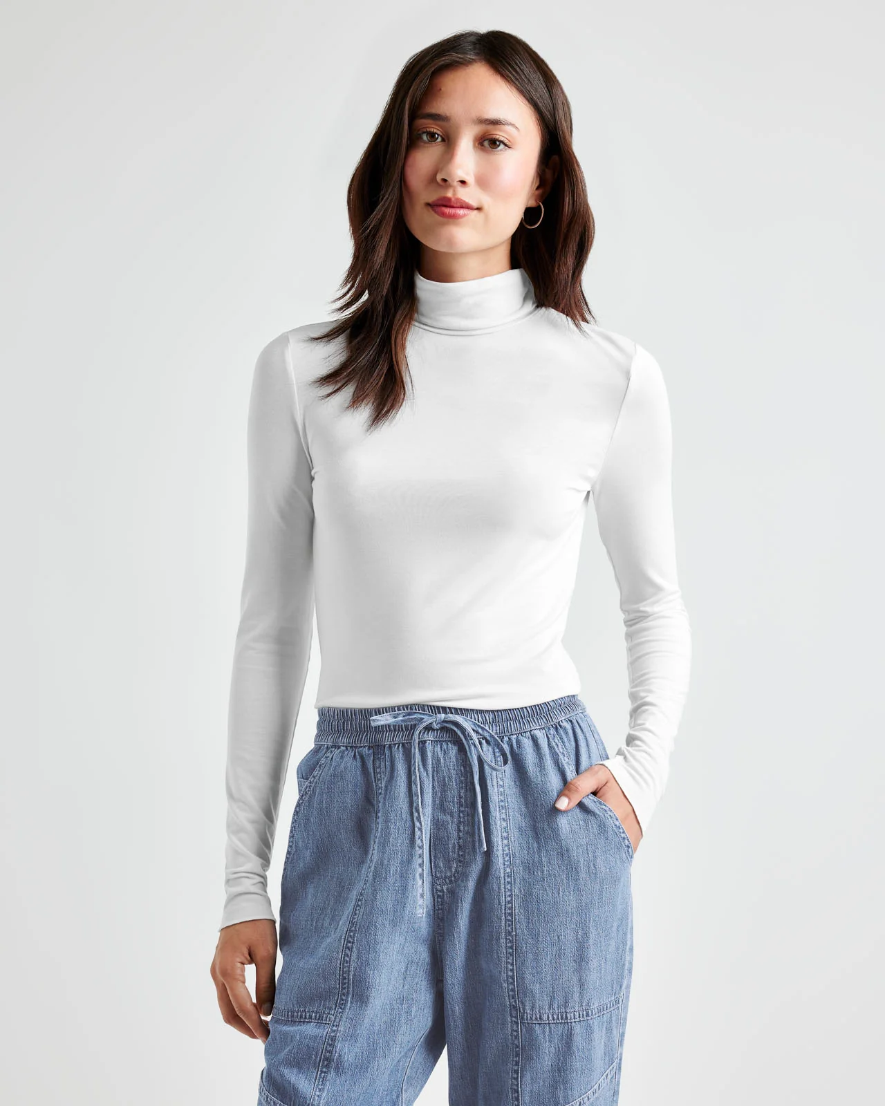 Bamboo Blend Long Sleeve Turtleneck - Image 9