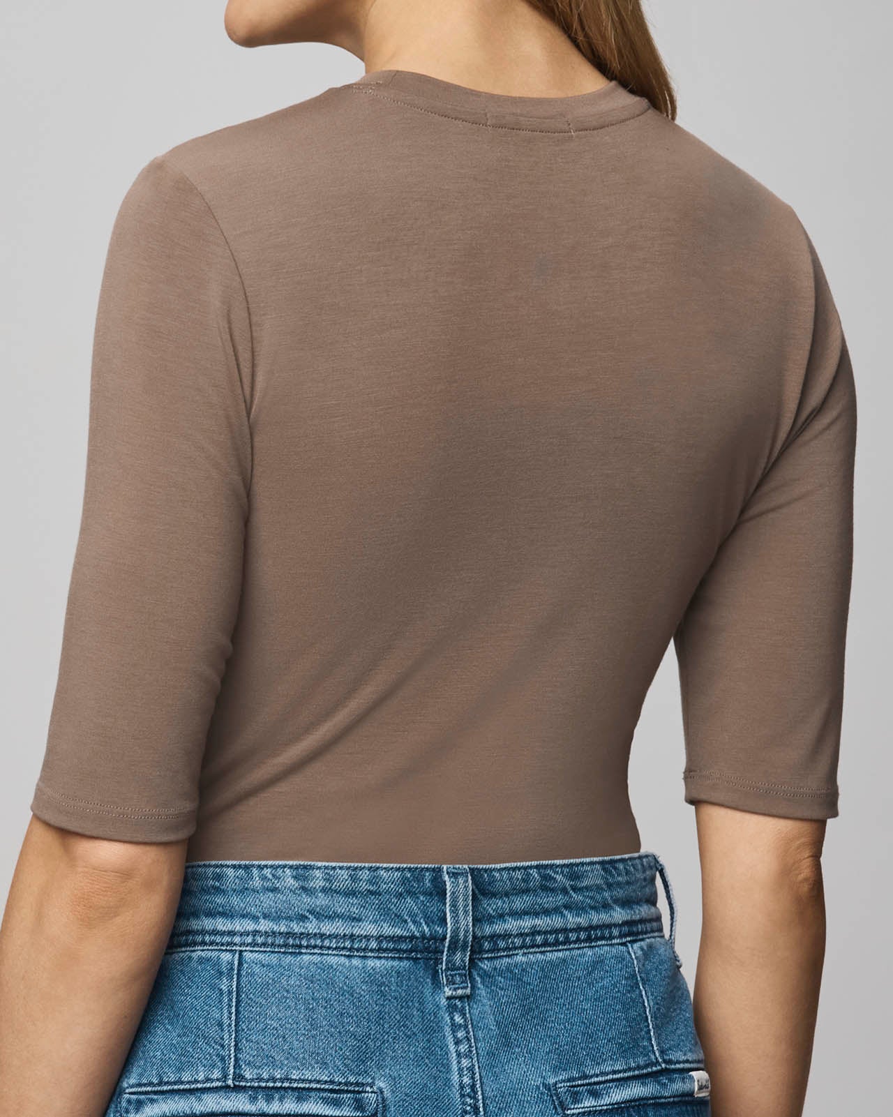 Bamboo Blend Quarter Sleeve Tee - Image 11