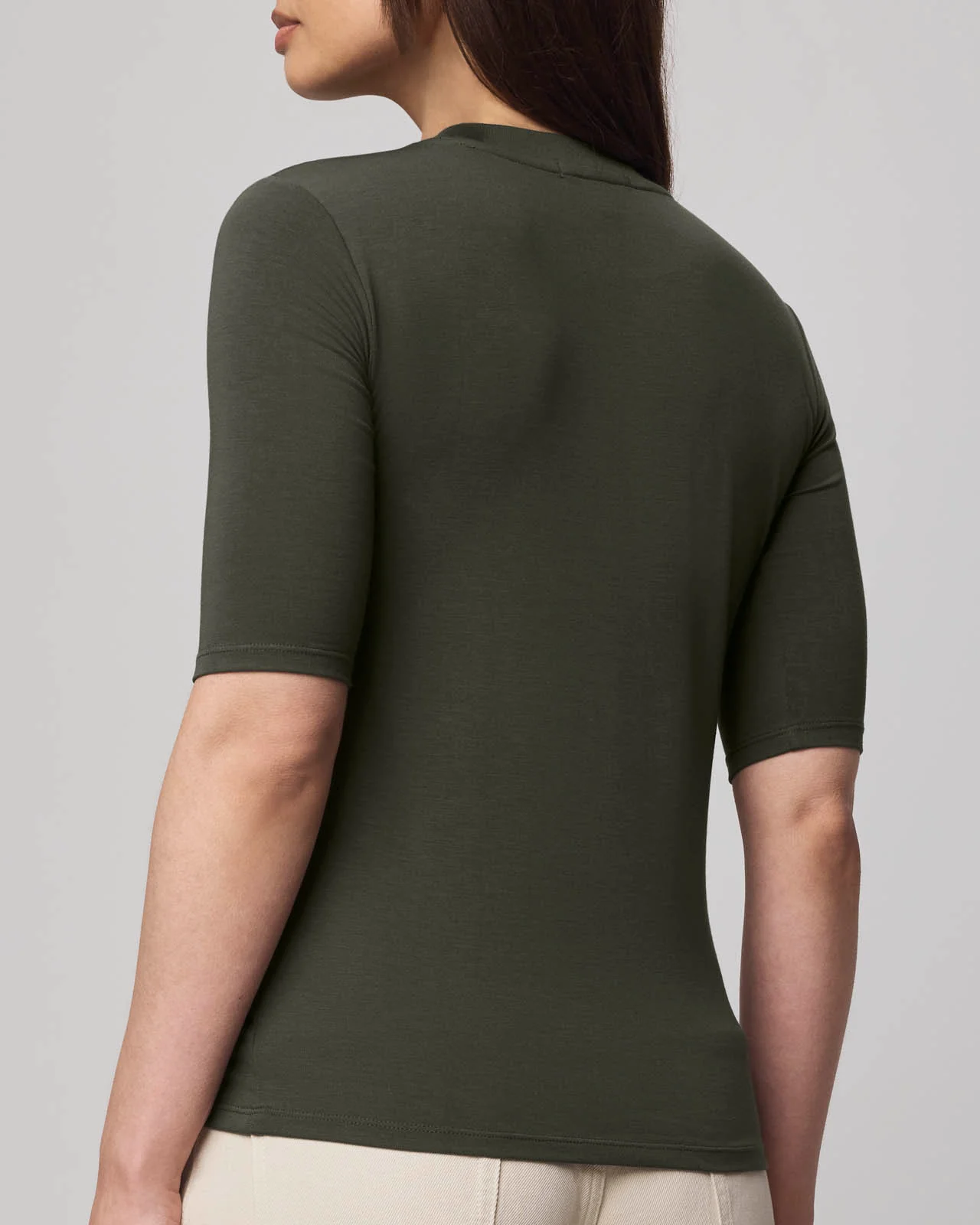 Bamboo Blend Quarter Sleeve Tee - Image 15