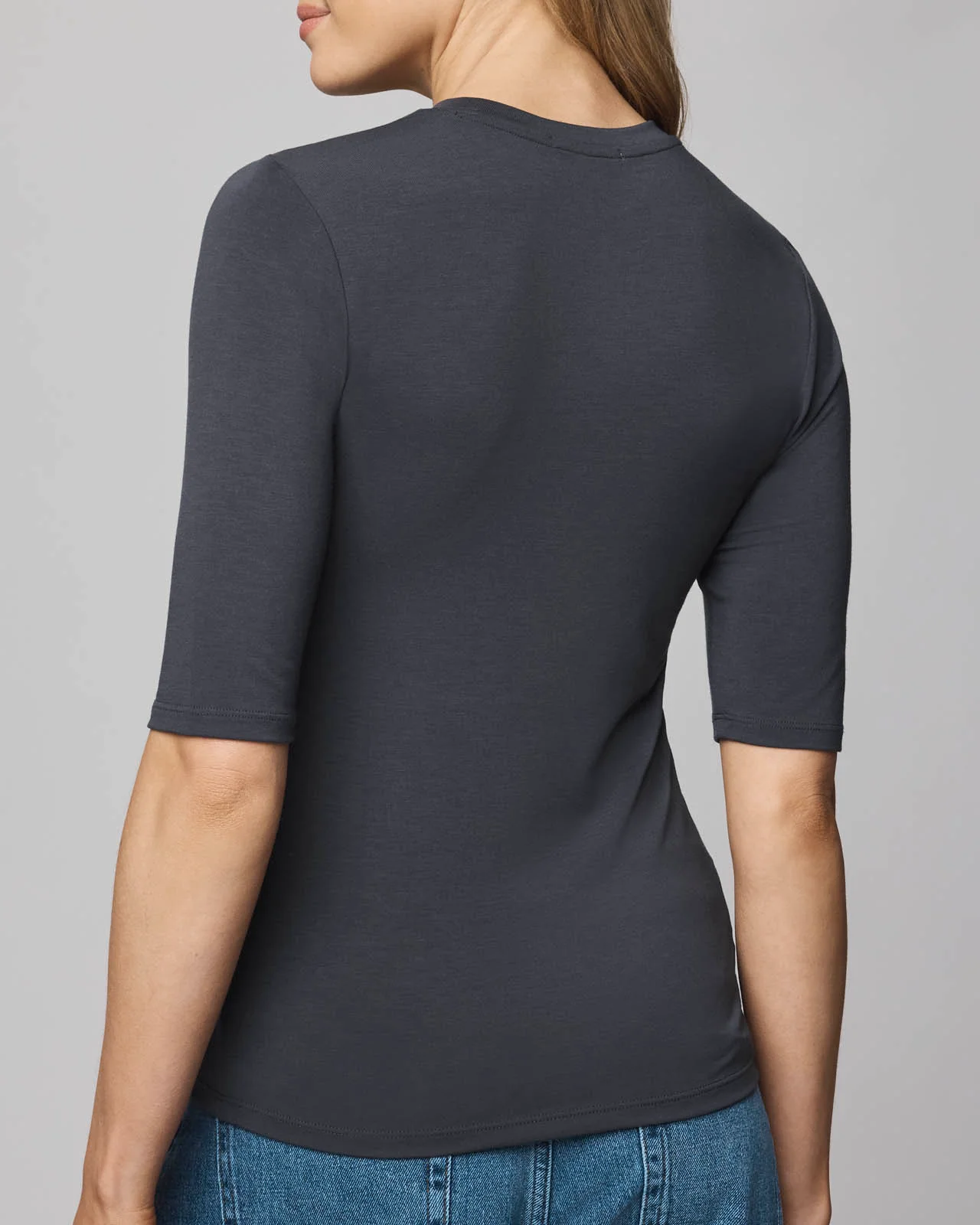Bamboo Blend Quarter Sleeve Tee - Image 18