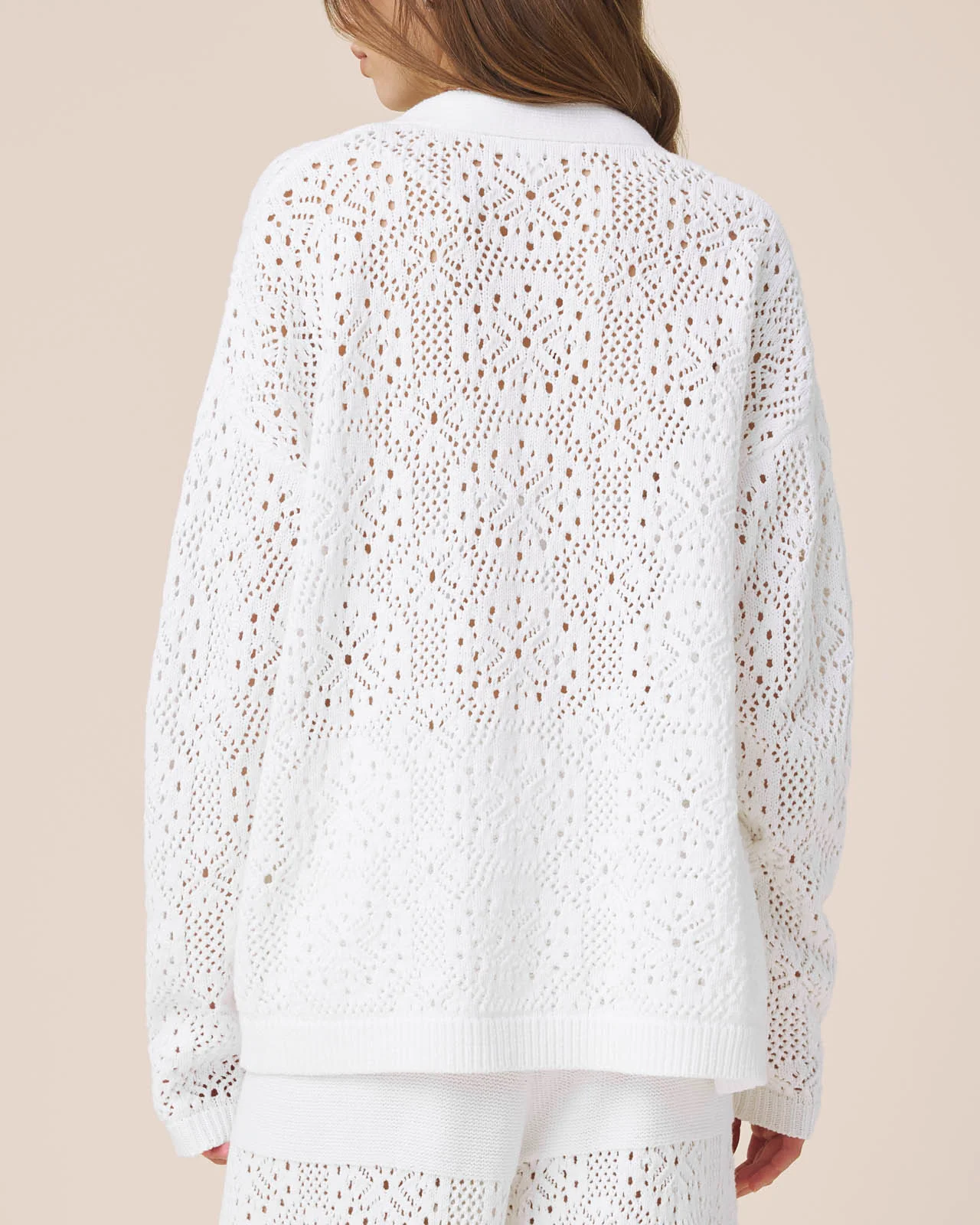 Beckham Crochet Open Cardigan - Image 4