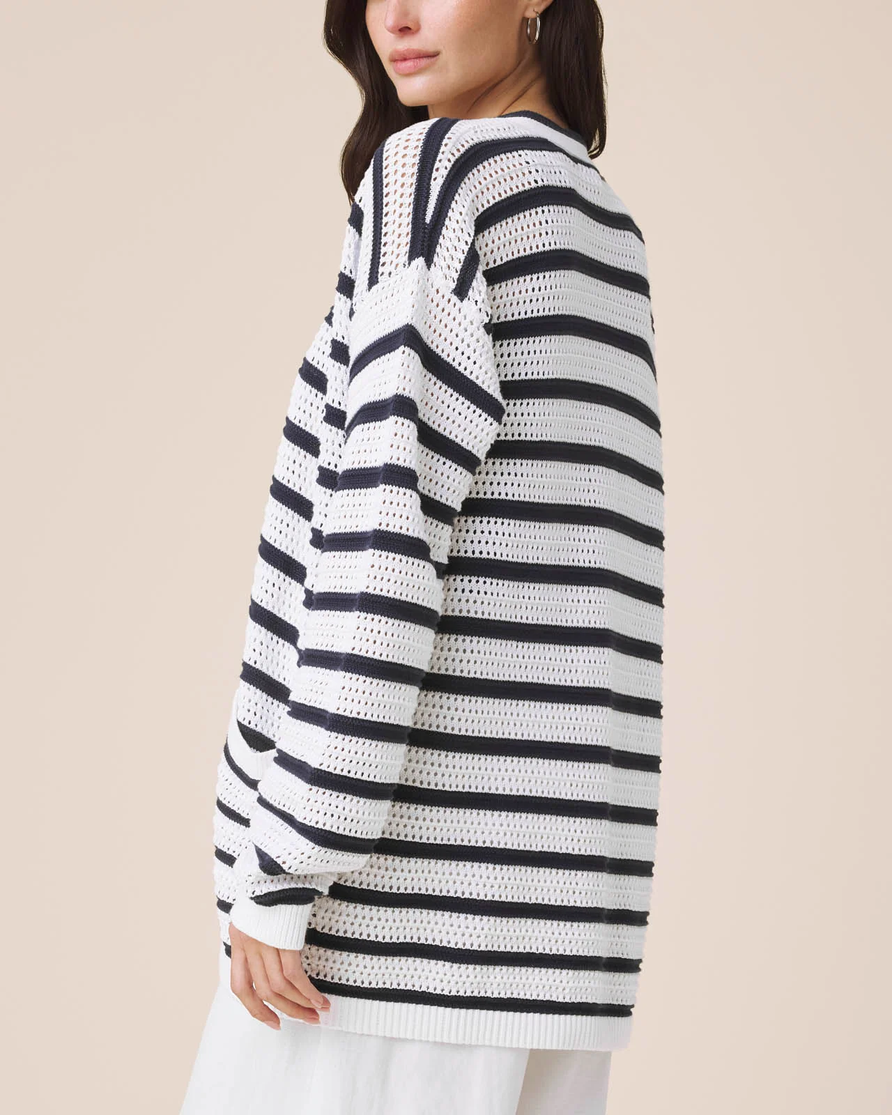 Beckham Stripe Open Cardigan - Image 6