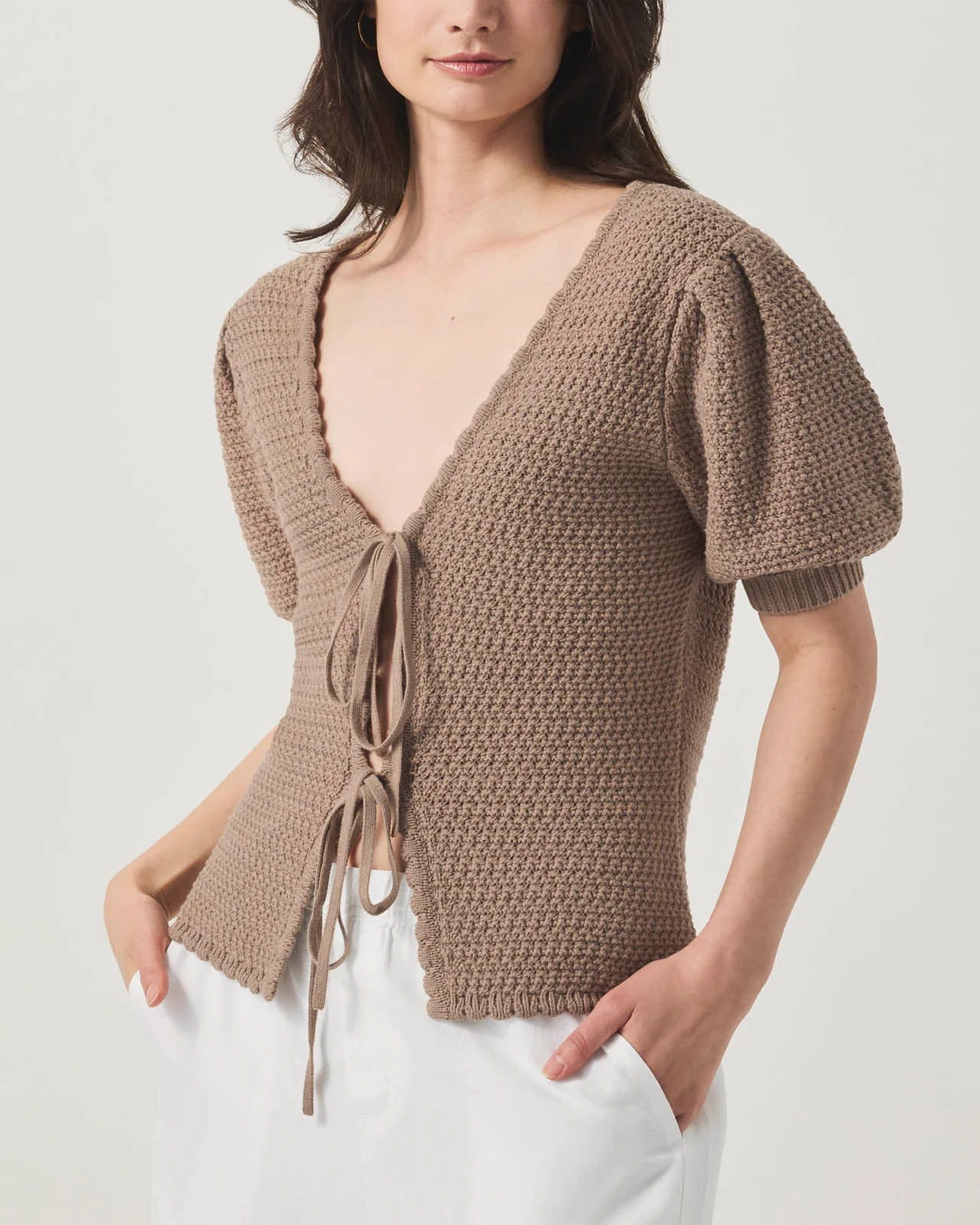 Beverley Tie-Front Sweater - Image 5