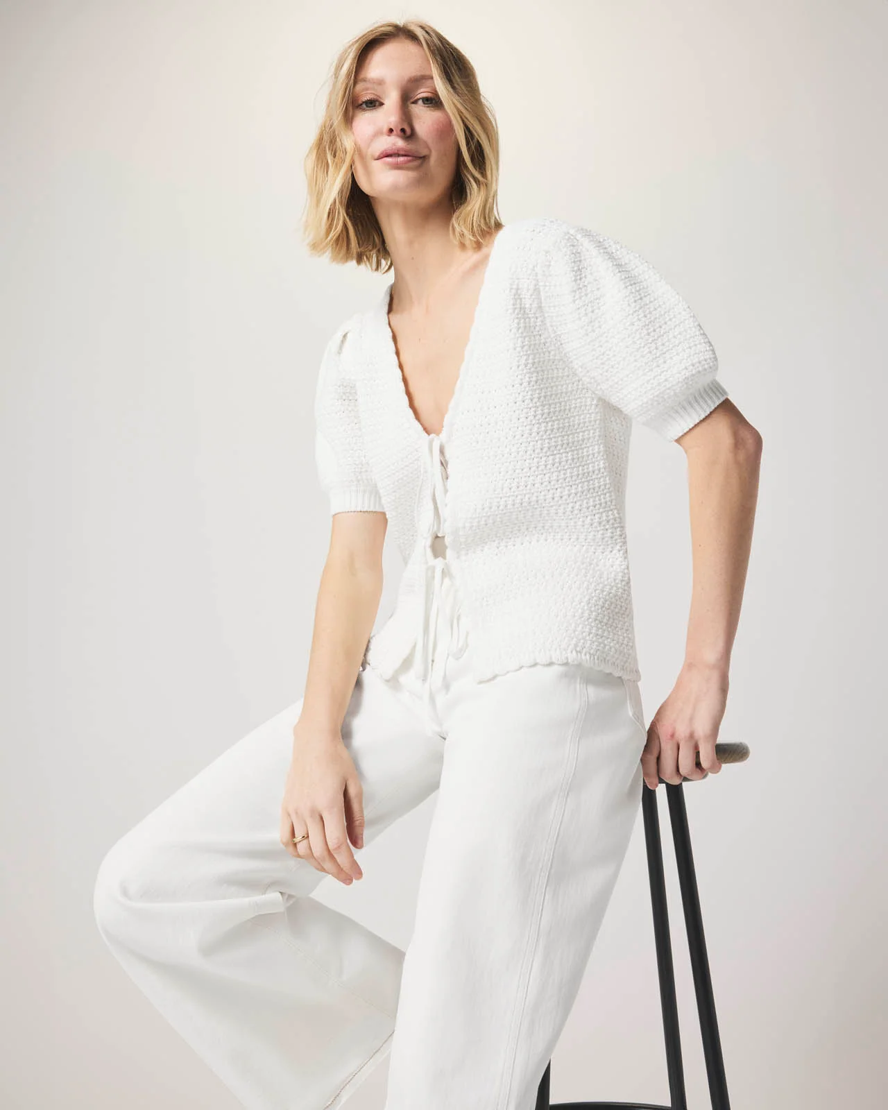 Beverley Tie-Front Sweater - Image 9