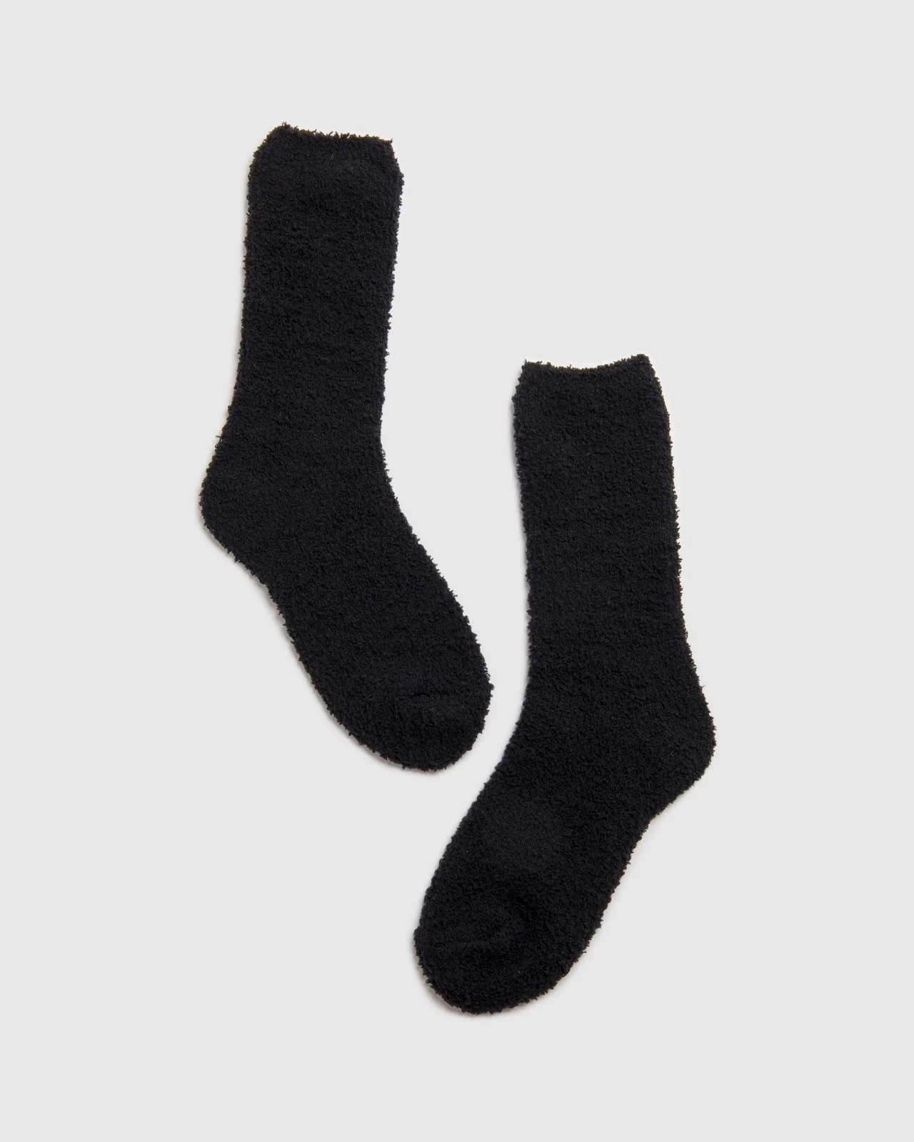 Black Bia Fuzzy Yarn Socks - Image 3
