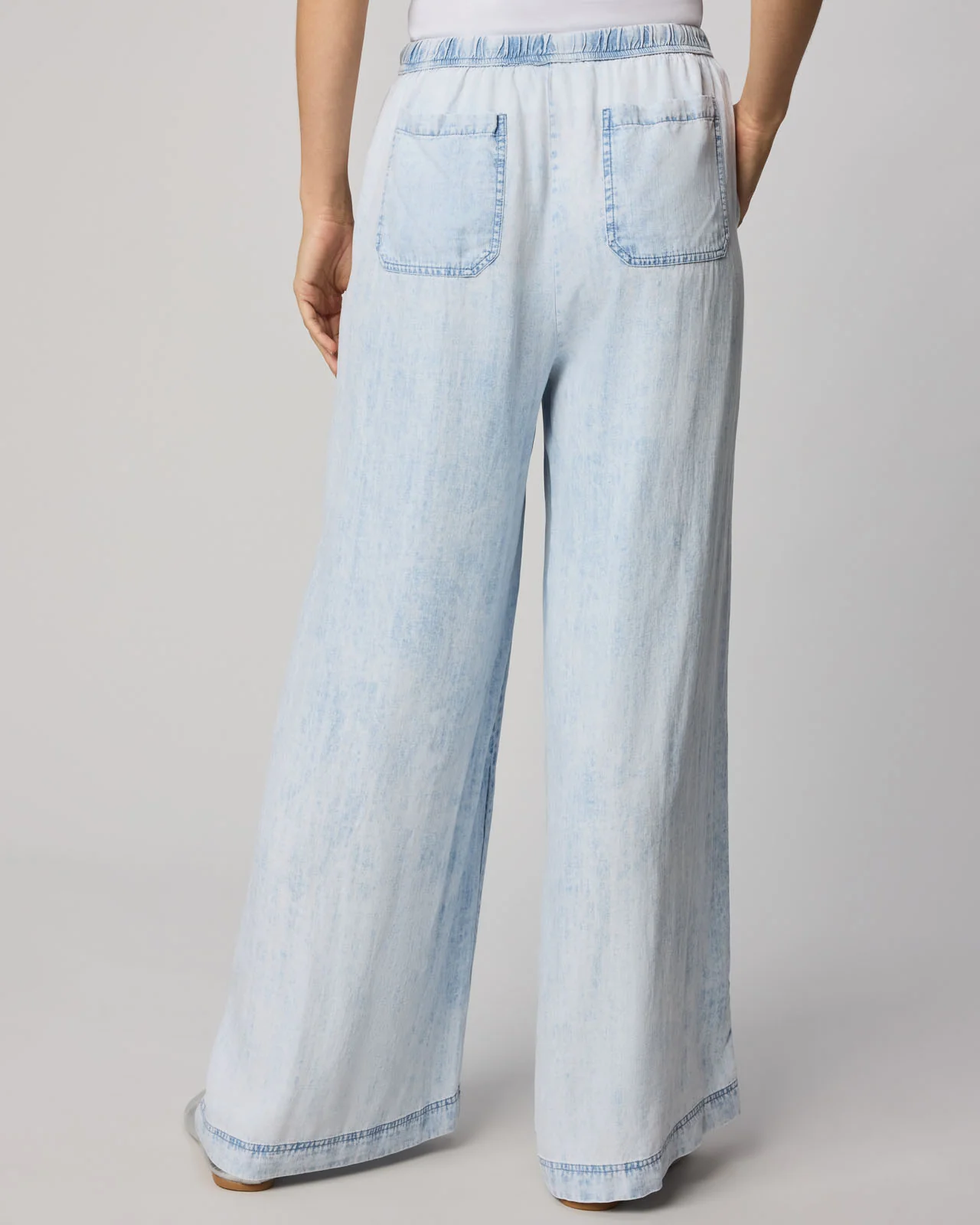 Bleached Indigo Angie Palazzo Pant - Image 12
