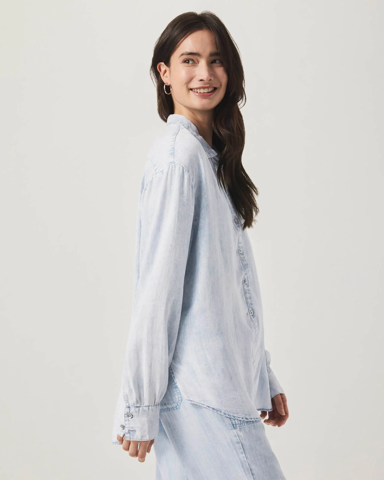 Bleached Indigo Button Down - Image 11