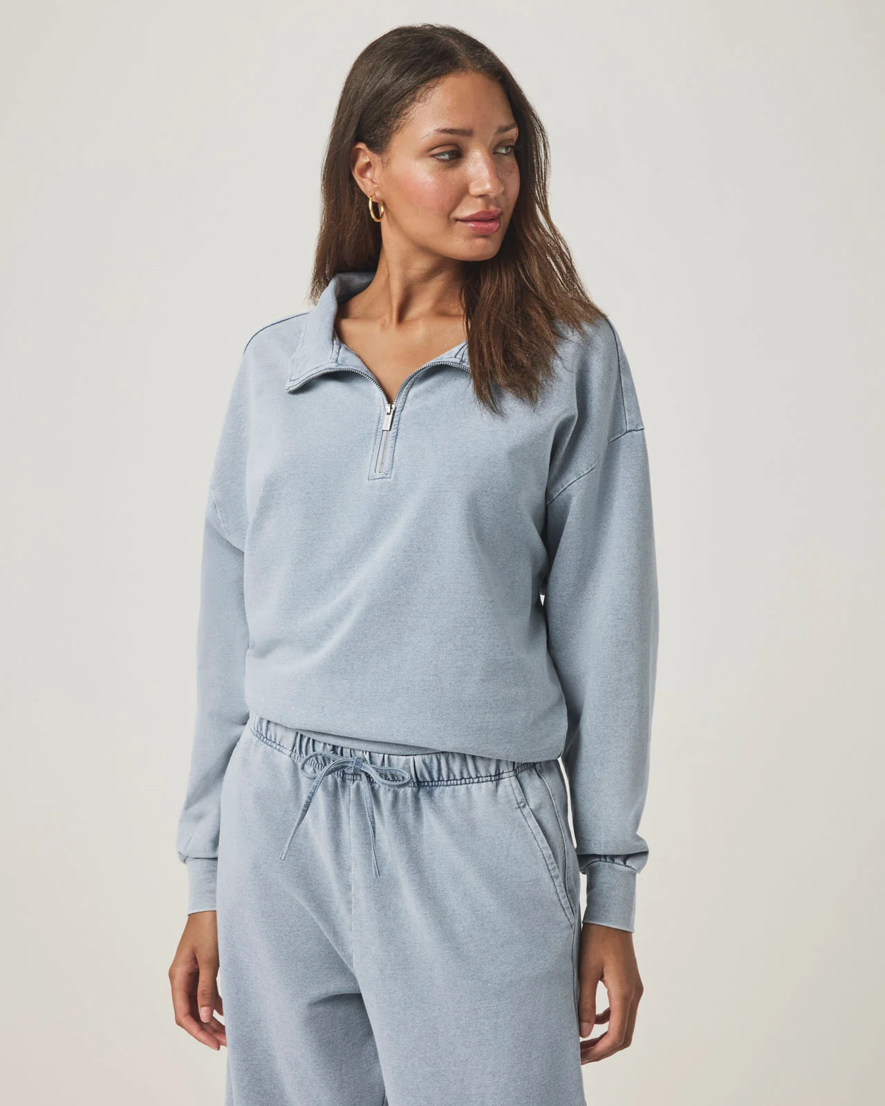 Hayden Terry Quarter Zip Sweatshirt - Image 7
