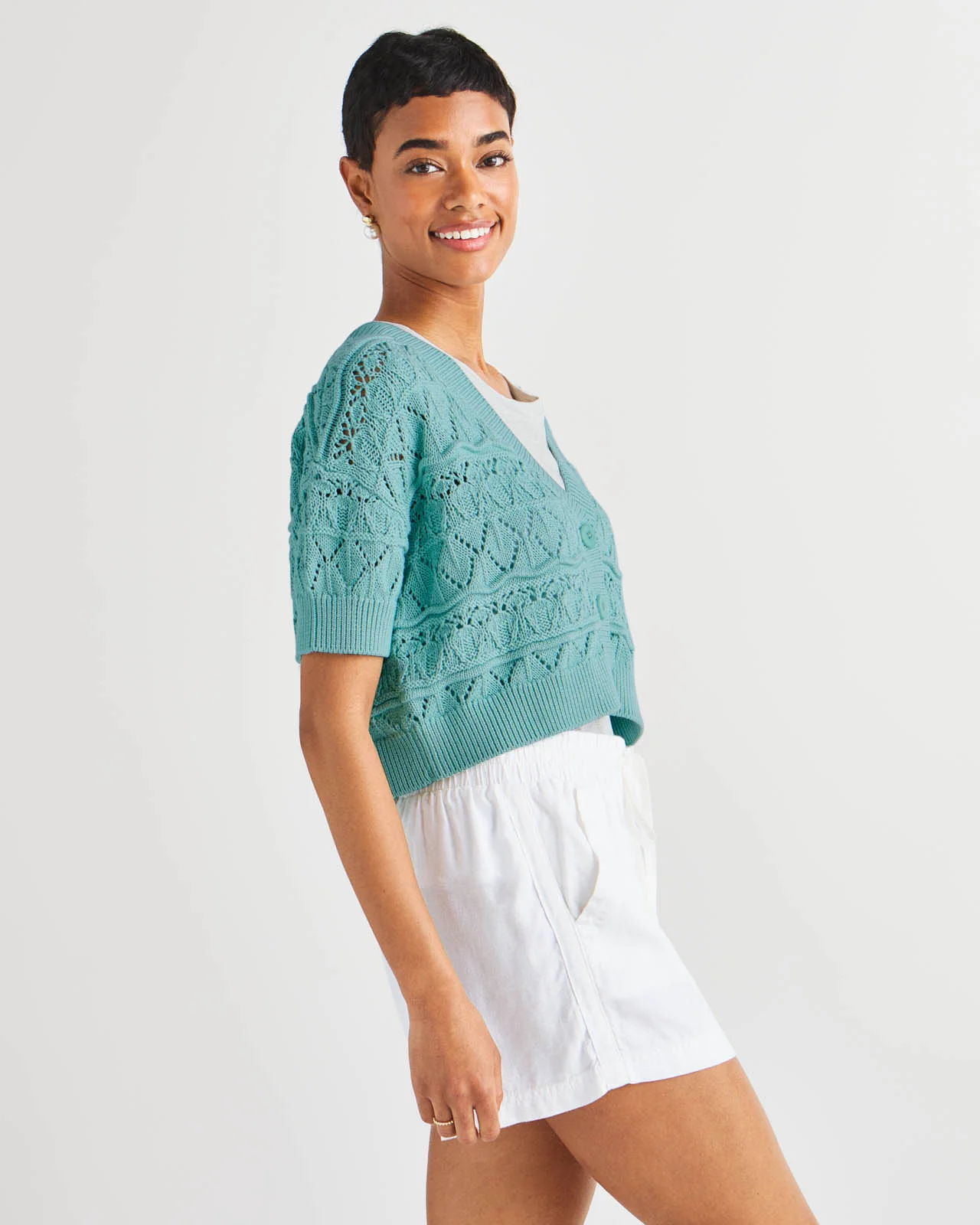 Brayden Short Sleeve Cardigan - Image 10