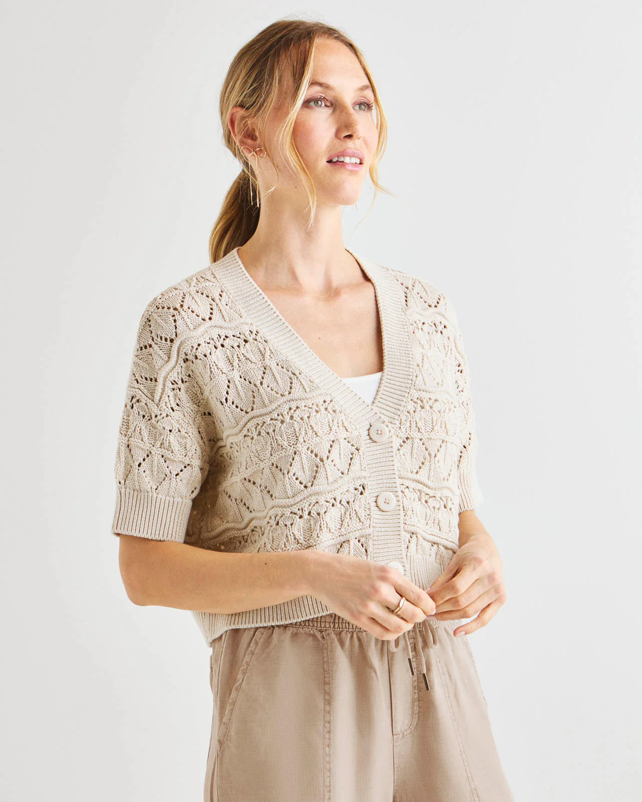 Brayden Short Sleeve Cardigan - Image 3