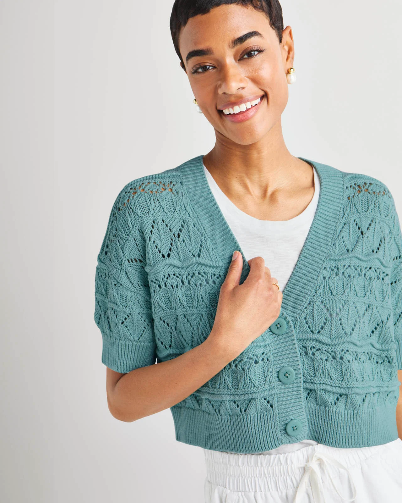 Brayden Short Sleeve Cardigan - Image 7