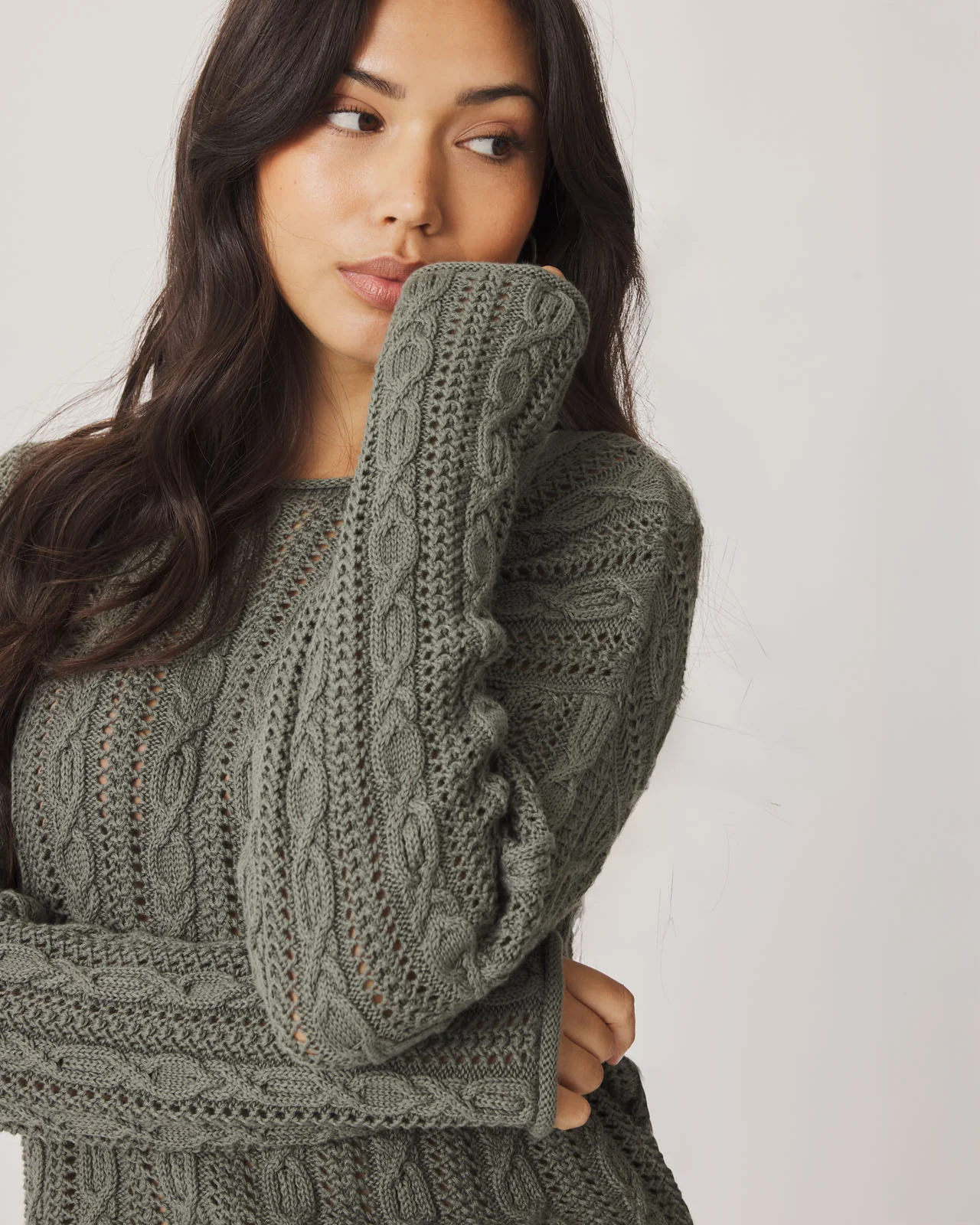 Brennan Cable Knit Sweater - Image 13