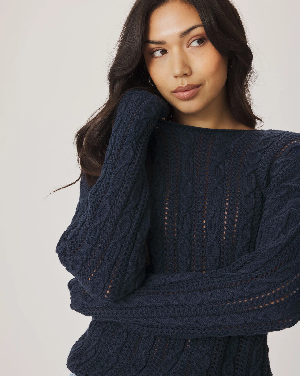 Brennan Cable Knit Sweater - Image 3