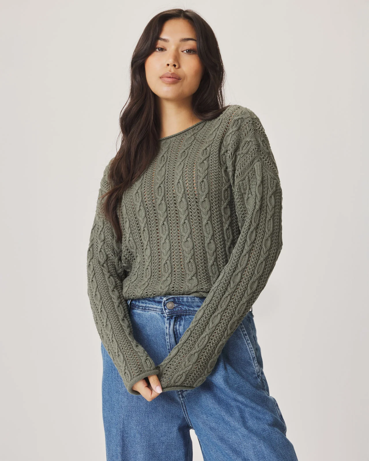 Brennan Cable Knit Sweater - Image 9