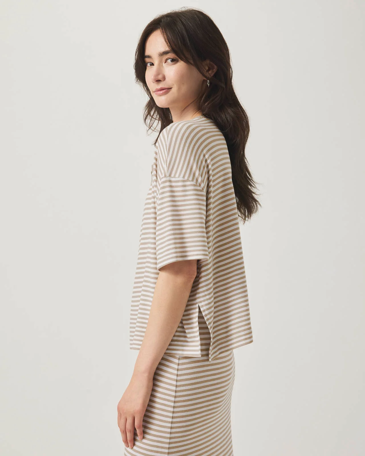 Brooke Short Sleeve Stripe Top - Image 6