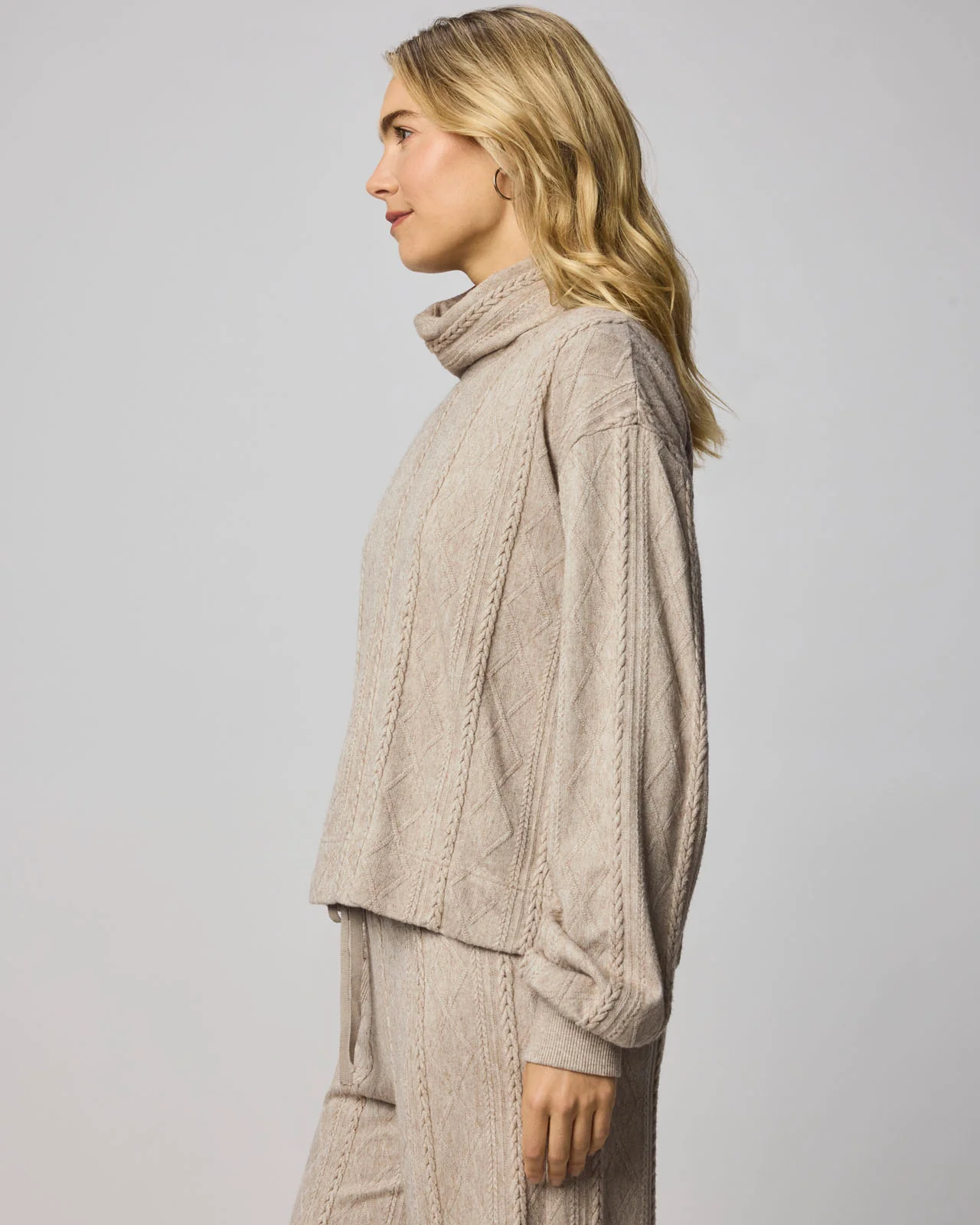 Cable Lounge Turtleneck Top - Image 11