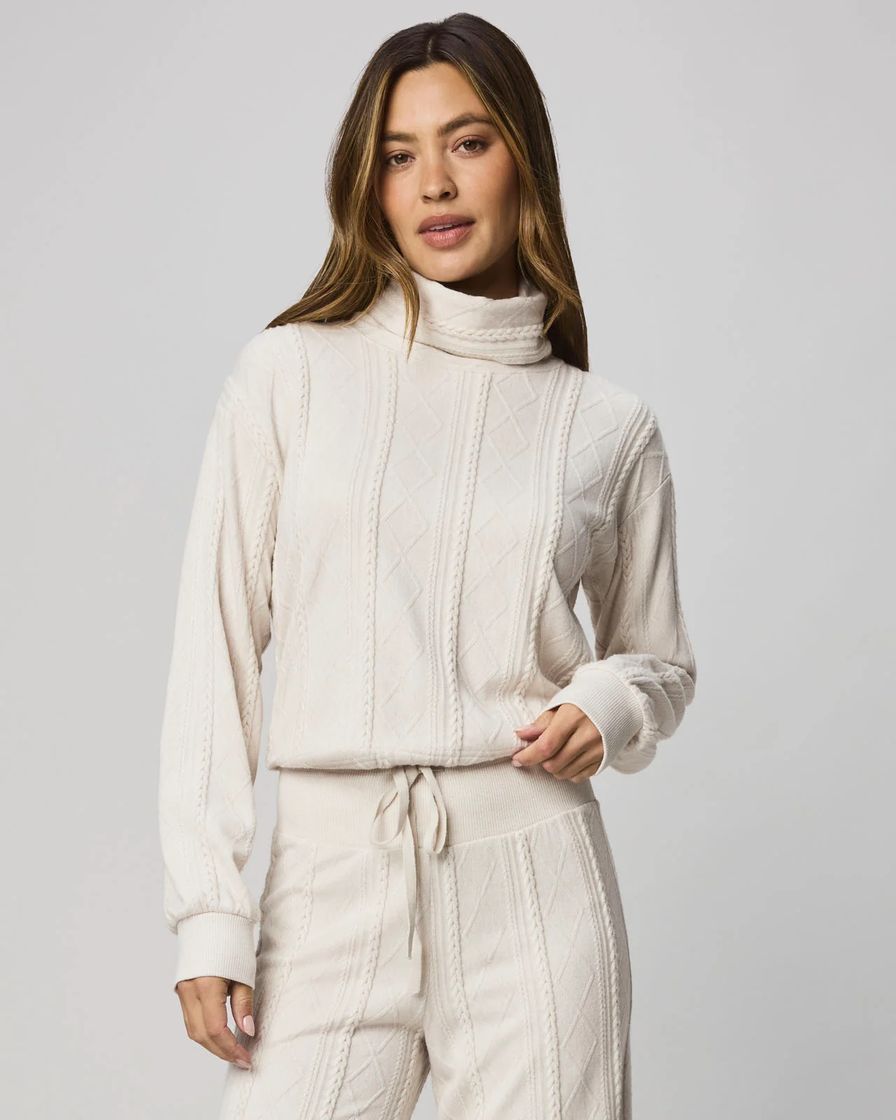 Cable Lounge Turtleneck Top - Image 13