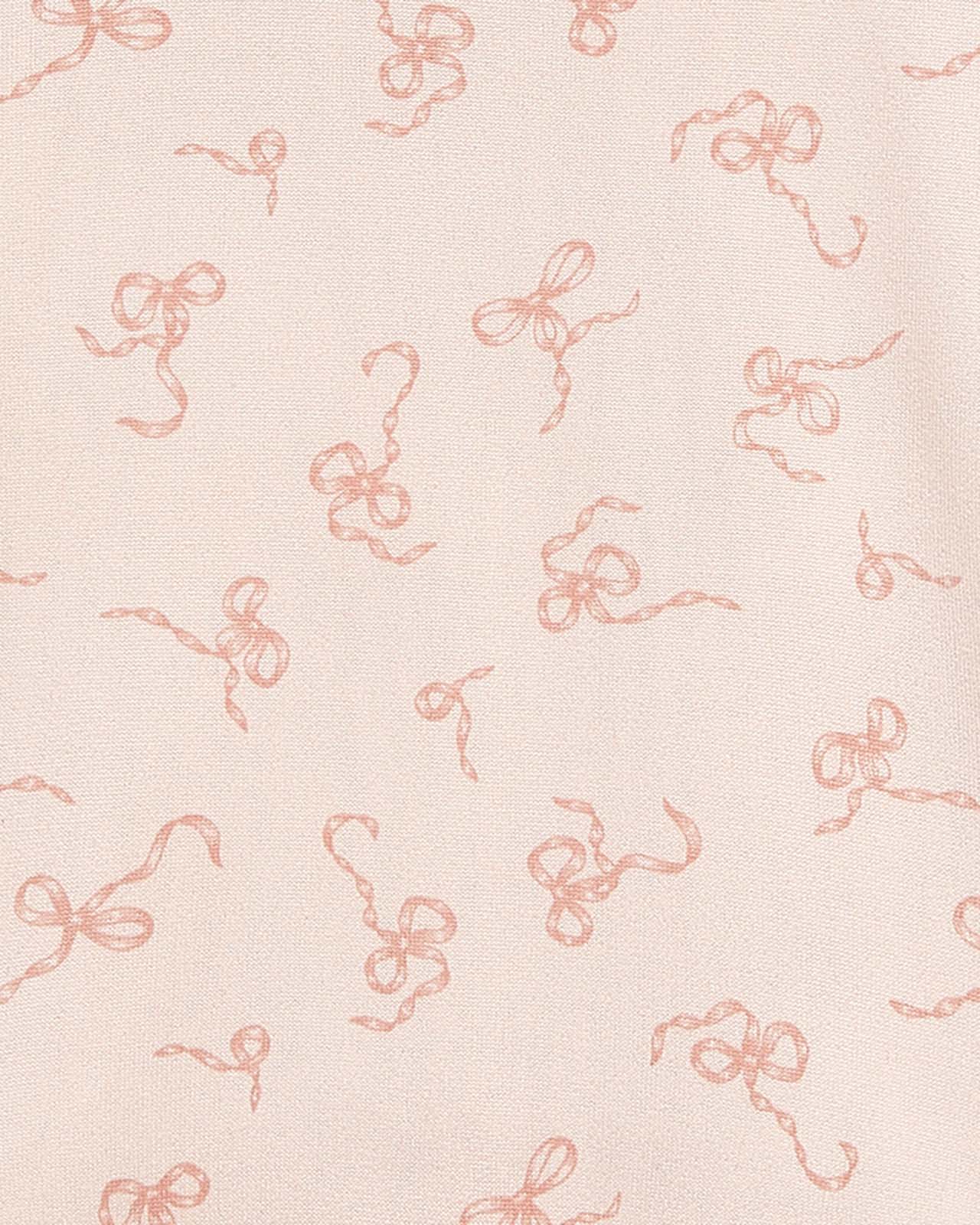 Girls Cafe Creme Bows 3-Piece Brushed Jersey PJ Set - Image 3