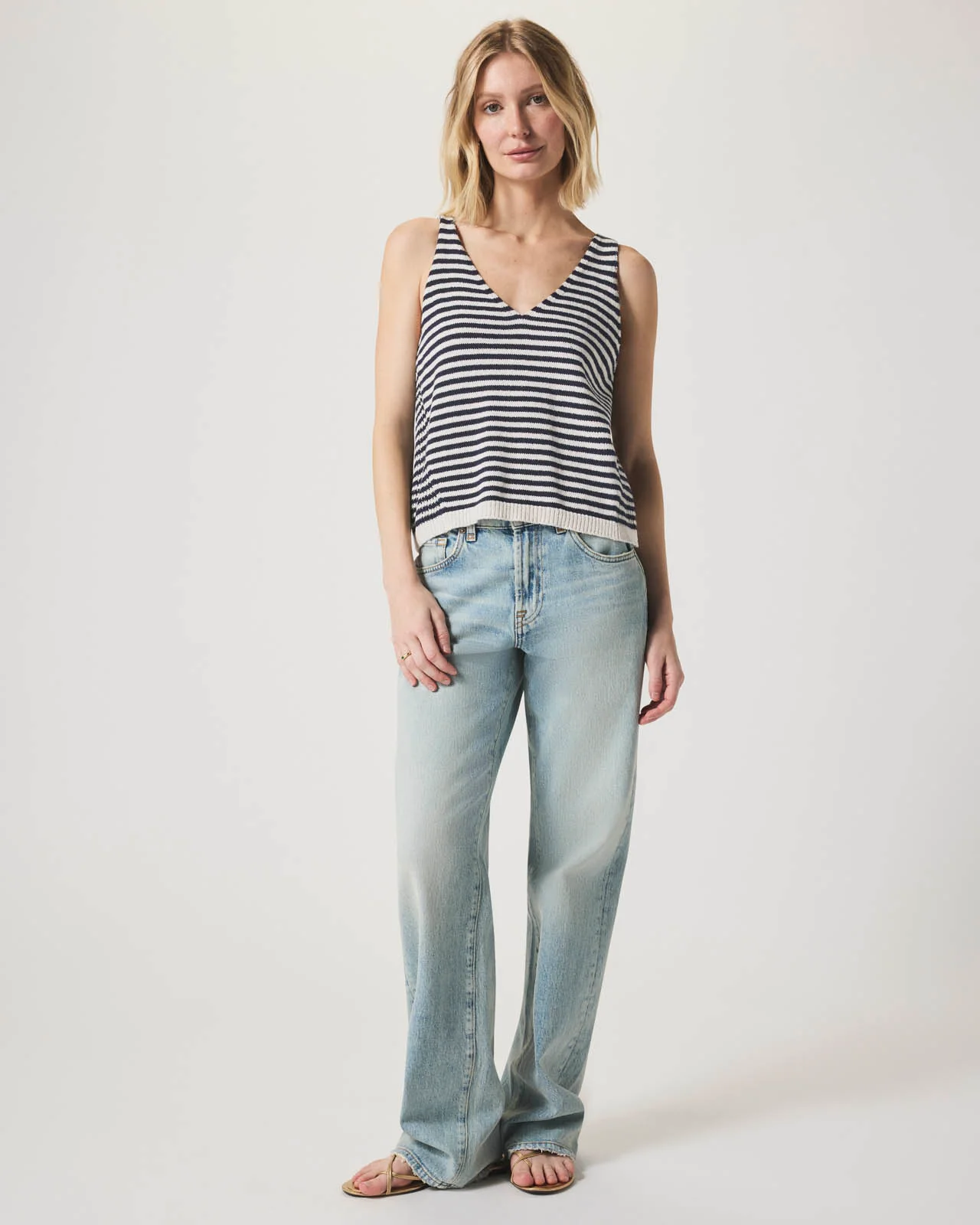 Cambell Stripe Sweater Tank - Image 3