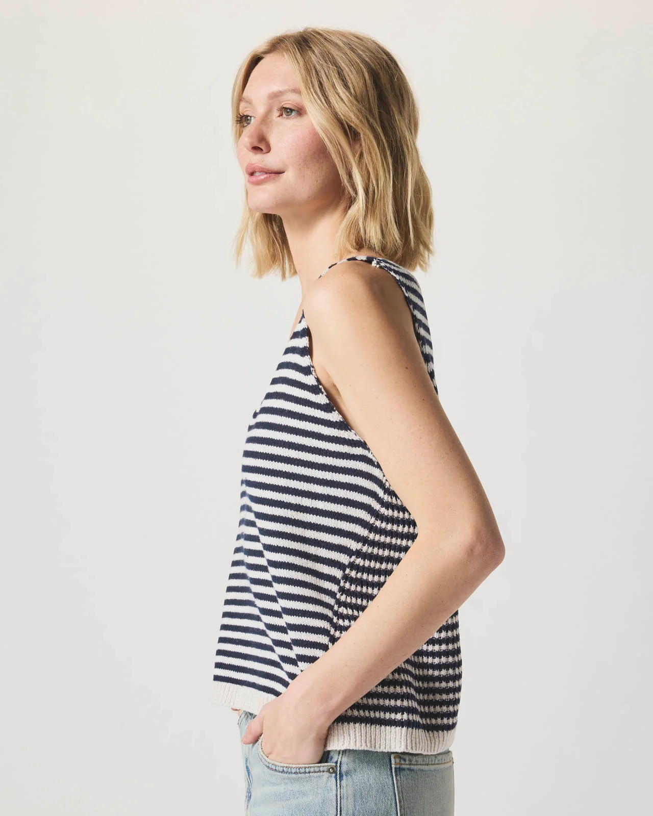 Cambell Stripe Sweater Tank - Image 5