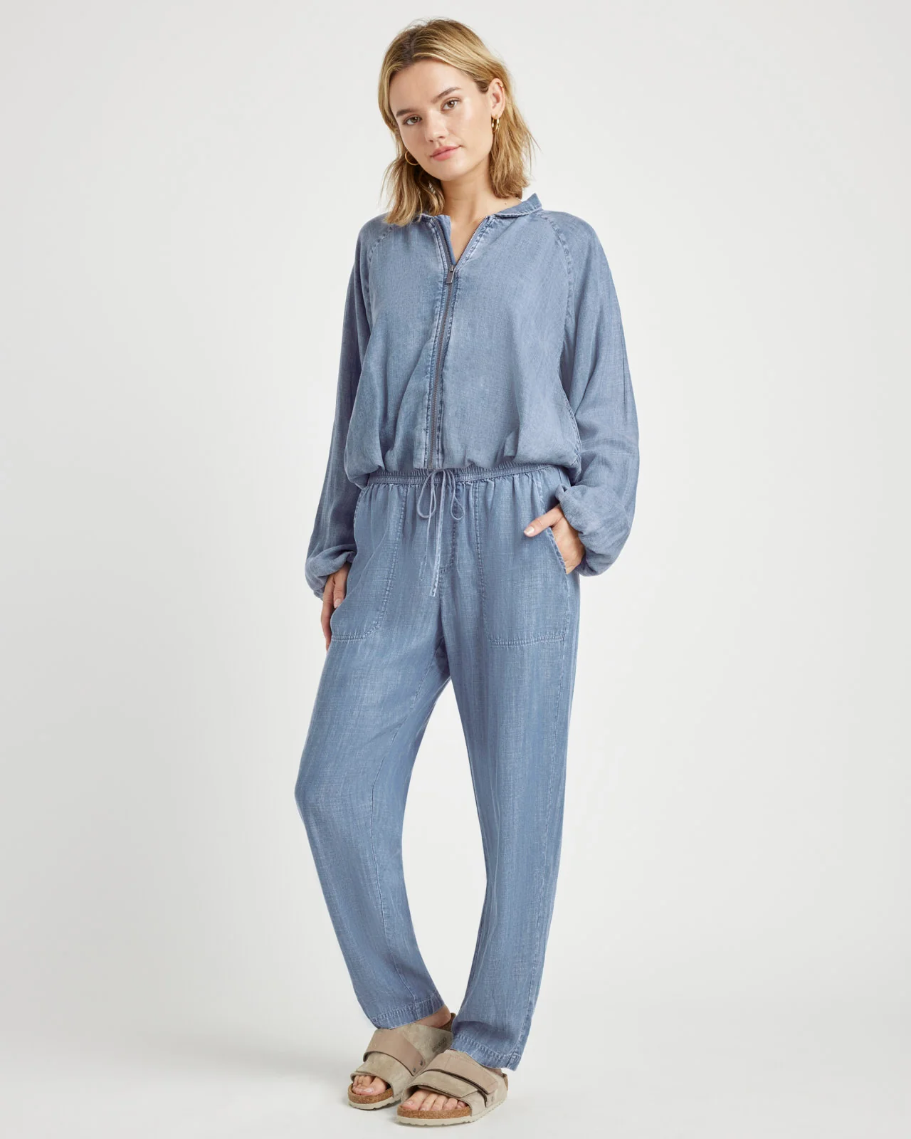 Carina Indigo Bomber Jacket - Image 4
