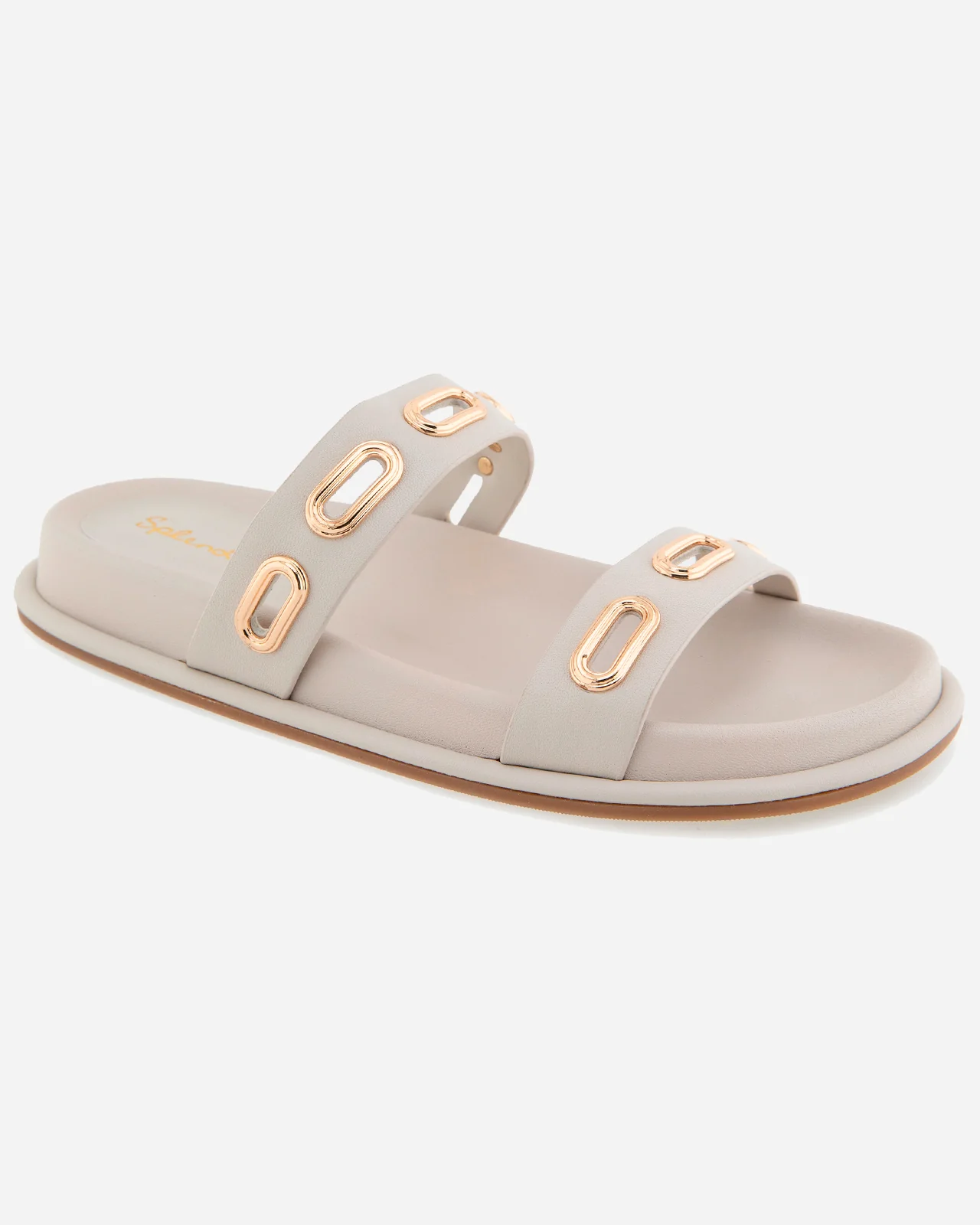 Carmen Slide in White Sand