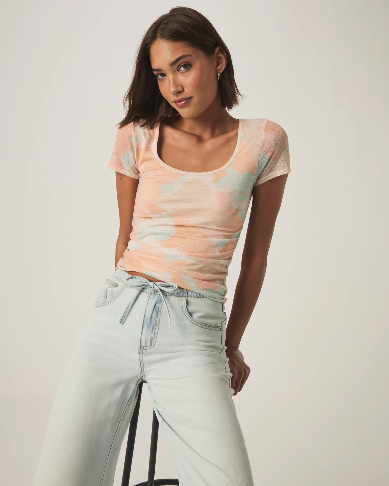 Cheyla Scoop Neck Tee - Image 4