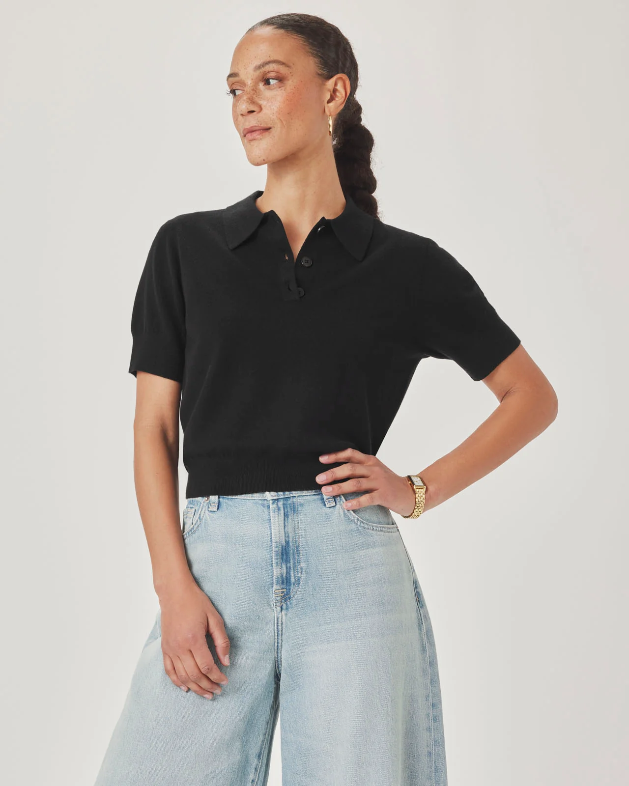 Christa Polo Short Sleeve Sweater - Image 13