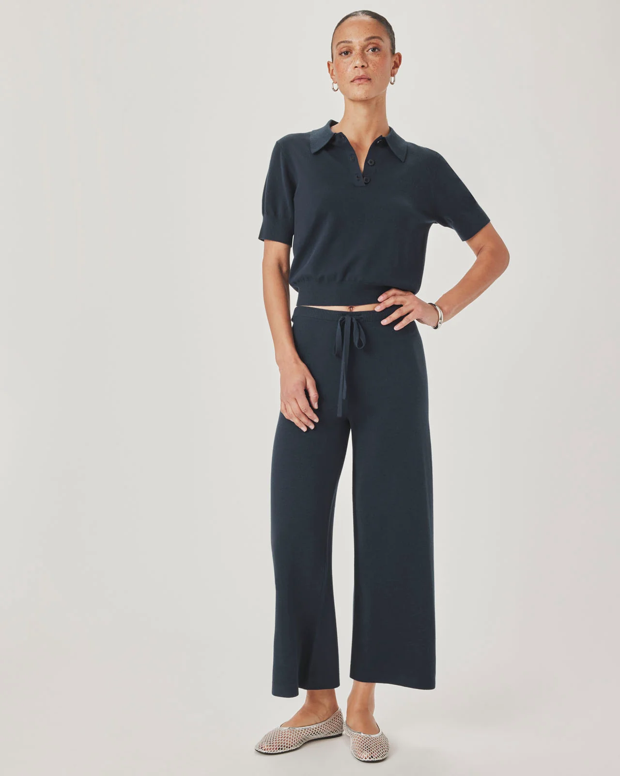 Christa Polo Short Sleeve Sweater - Image 20