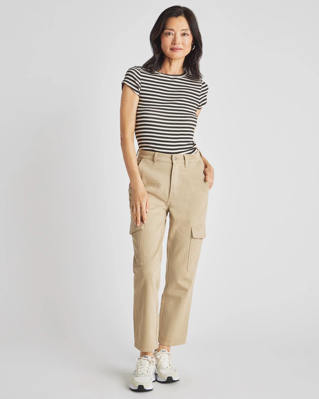 Crop Denim Cargo Pant - Image 3