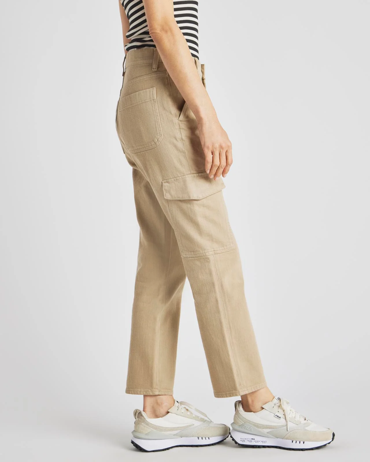 Crop Denim Cargo Pant - Image 4