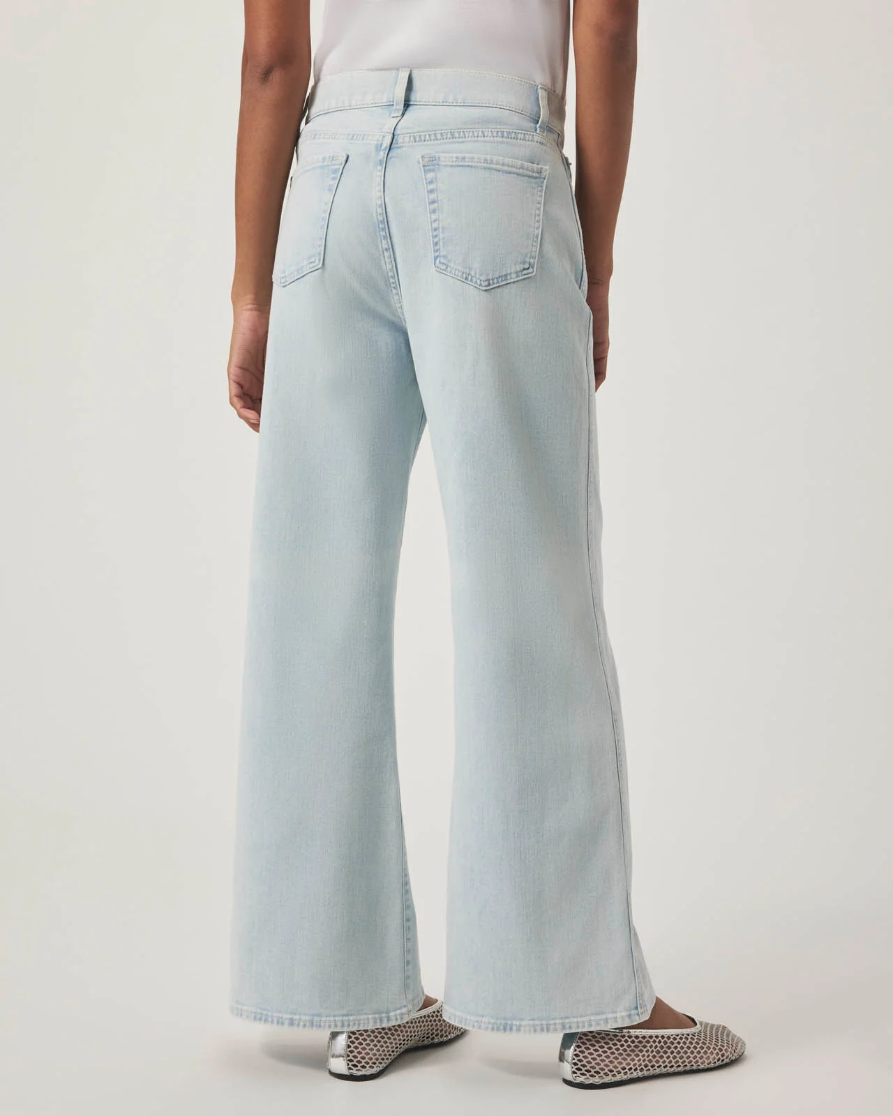 Cropped Slim Palazzo Jean - Image 4