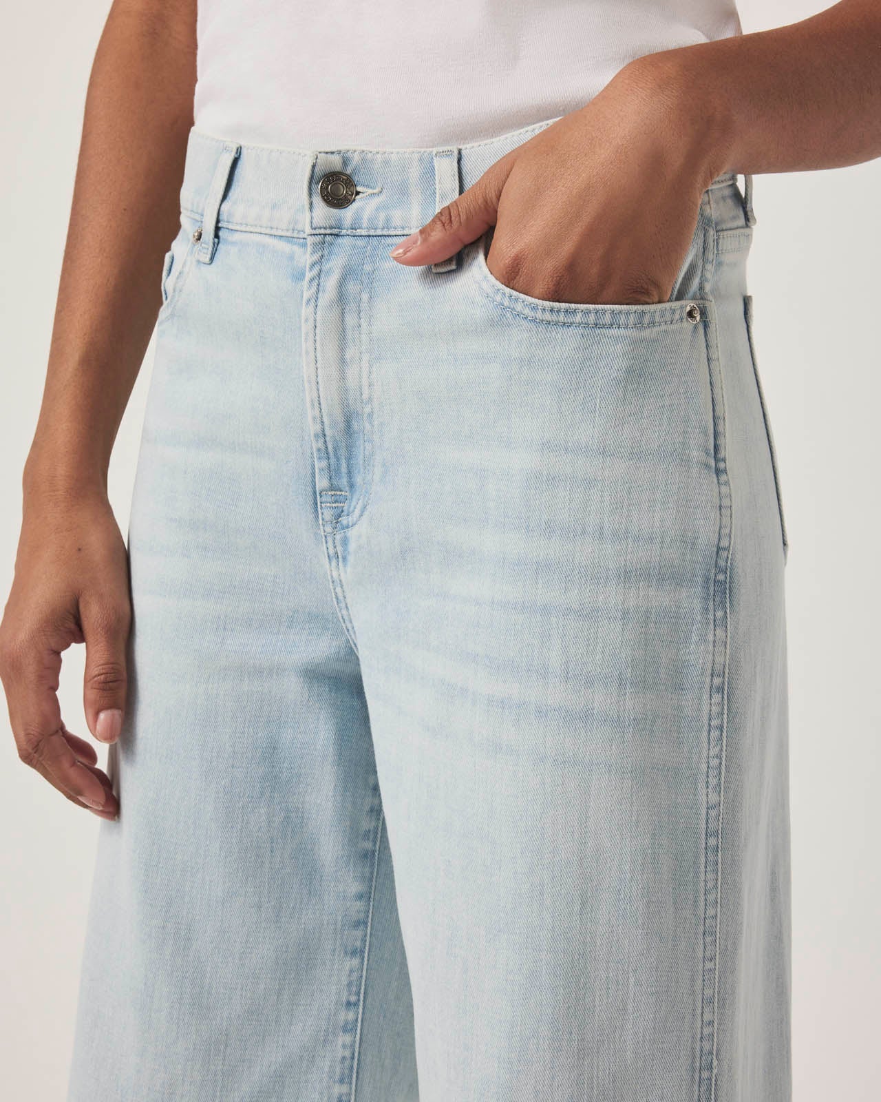Cropped Slim Palazzo Jean - Image 5