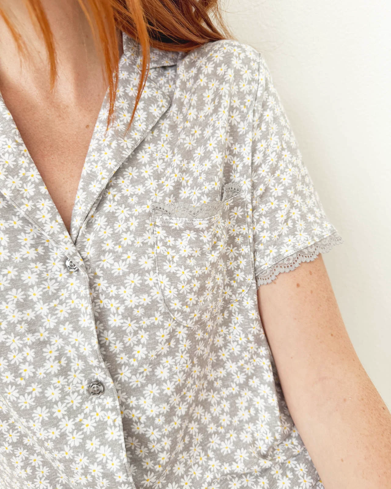 Daisy Pop Notch Collar and Short Sleep Set - Image 3