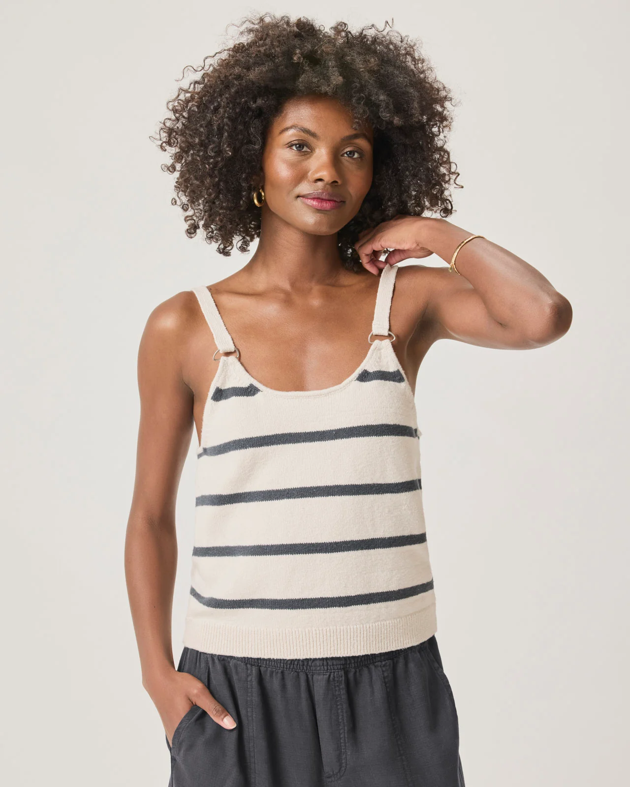 Daphne Stripe Sweater Tank - Image 10