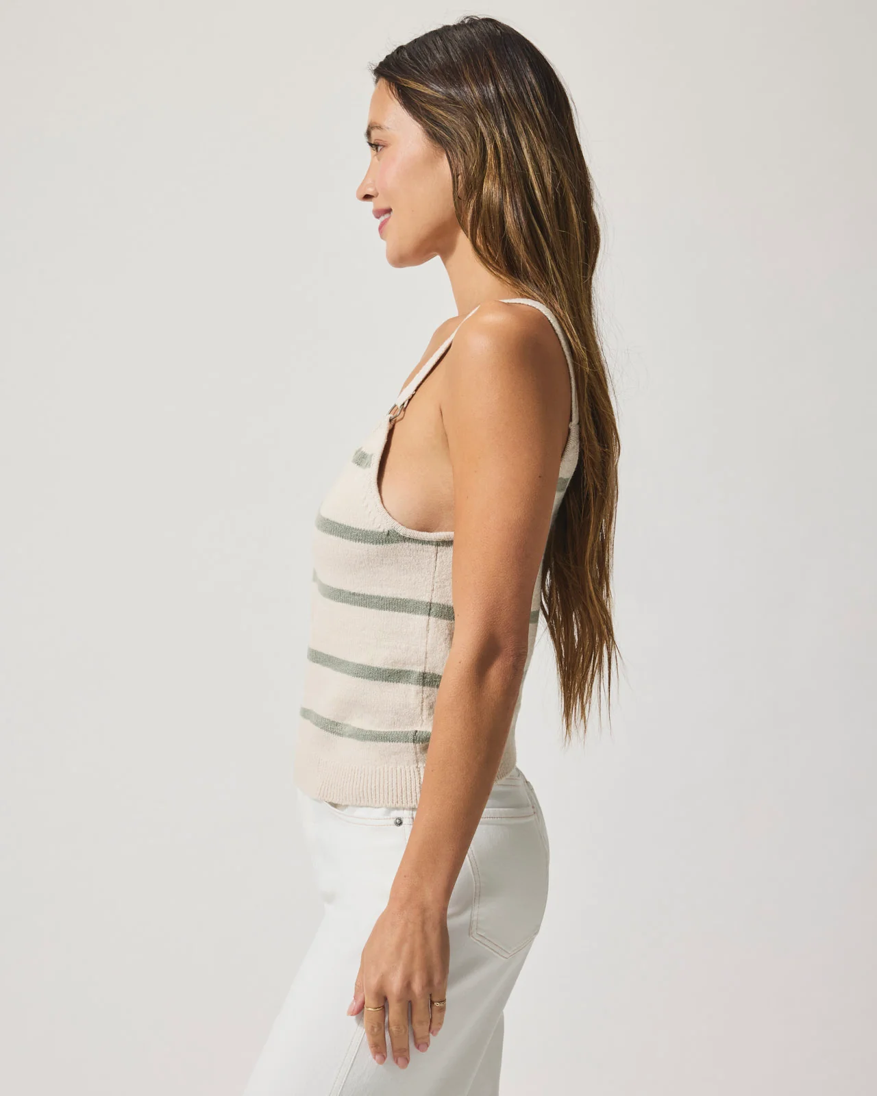 Daphne Stripe Sweater Tank - Image 5