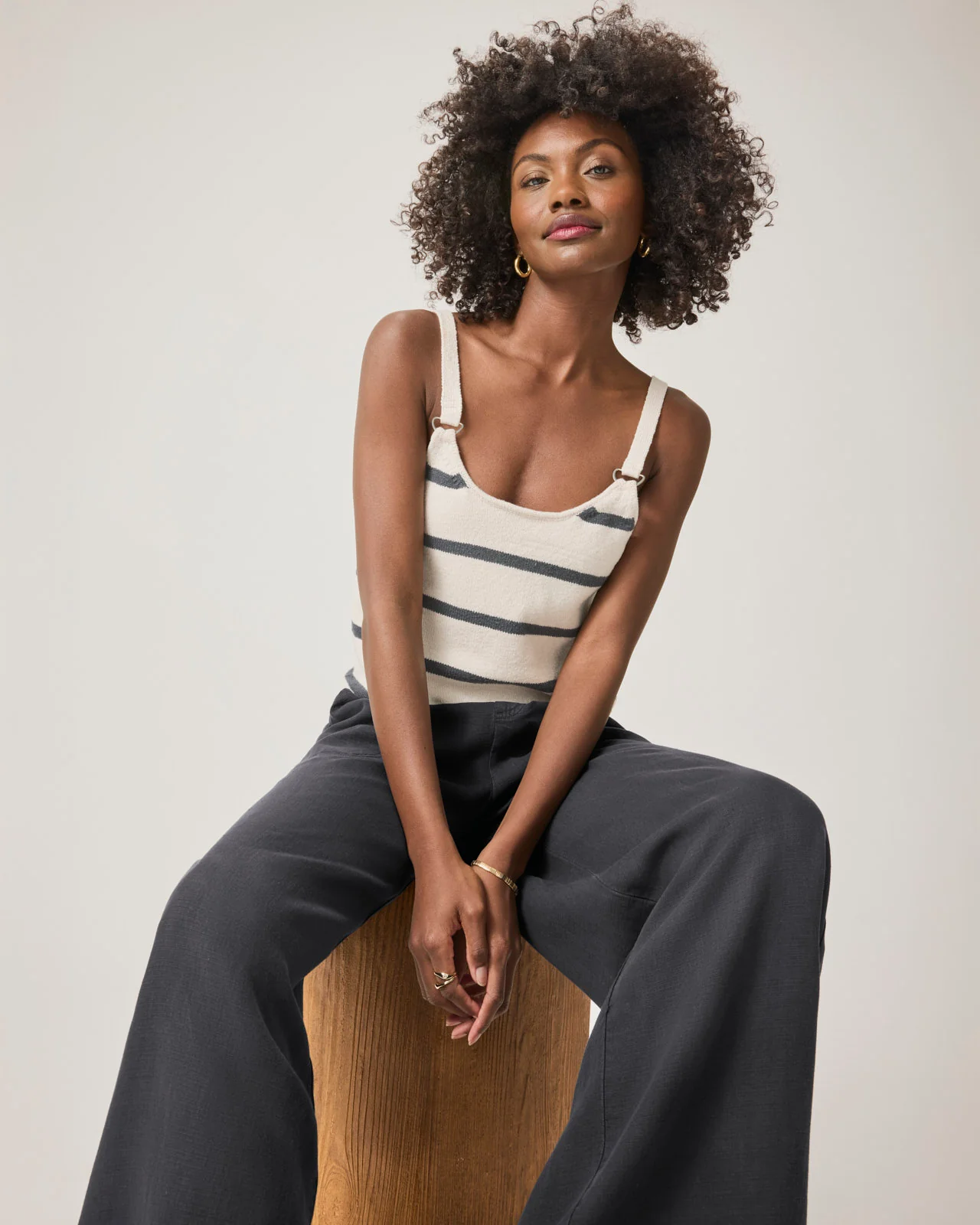Daphne Stripe Sweater Tank - Image 7