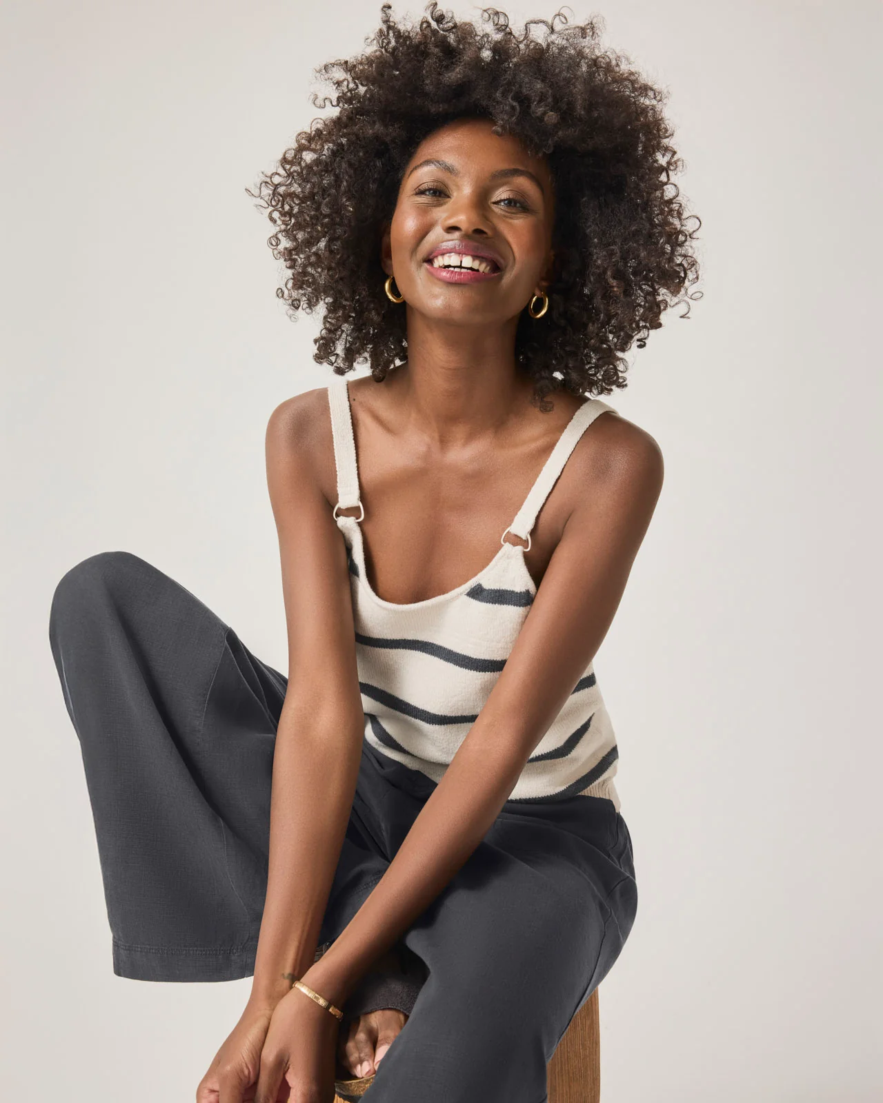Daphne Stripe Sweater Tank - Image 8