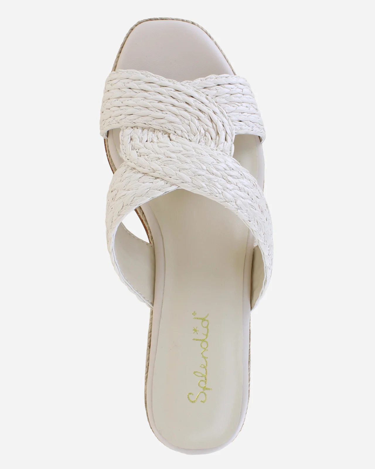Daria Raffia Wedge in Oat - Image 5