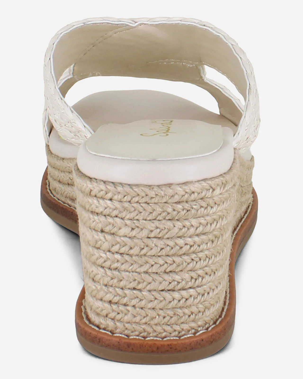 Daria Raffia Wedge in Oat - Image 6