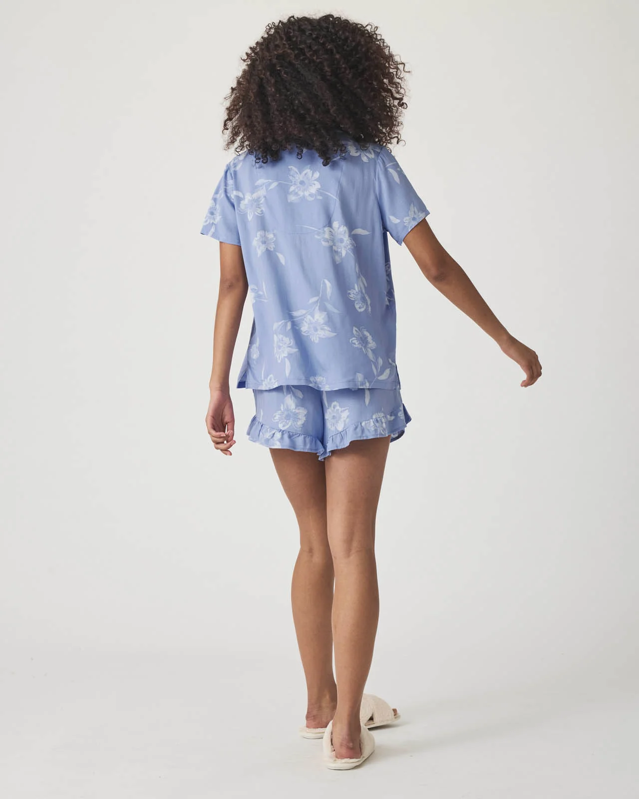 Down the Aisle Floral Notch Collar and Short Sleep Set - Image 5