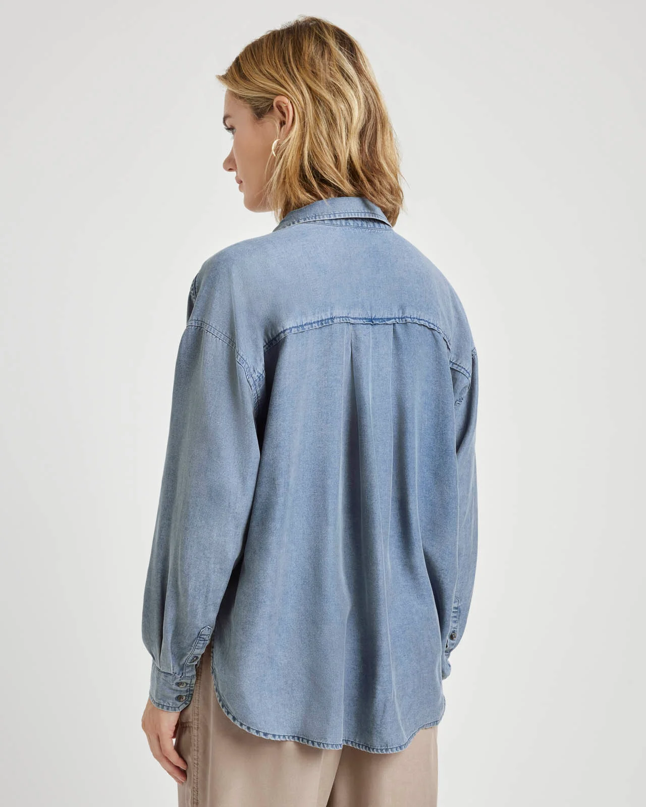 Ella Indigo Button Down - Image 3