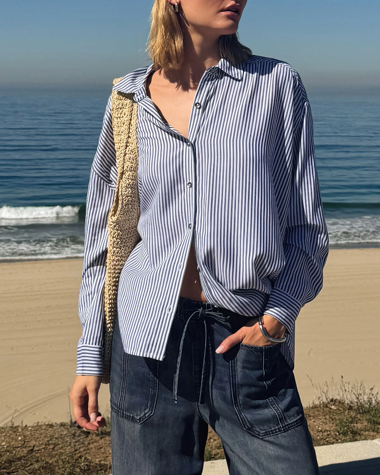 Ella Stripe Button Down - Image 2